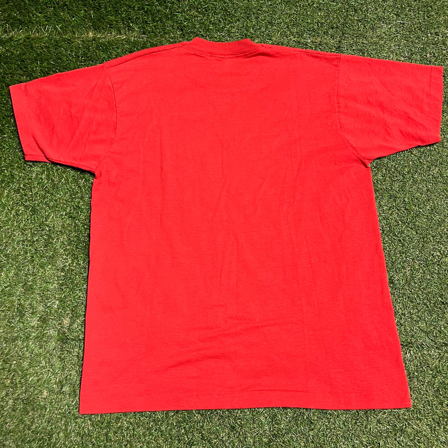 1990s Michael Jordan Salem Sports Cartoon Red Tee Size Medium USED v16306