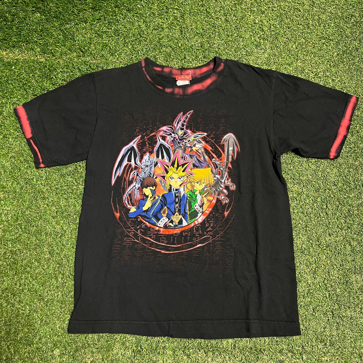 1990s Yu-Gi-Ho Yami Yugi Black Tee Size Medium USED v15851
