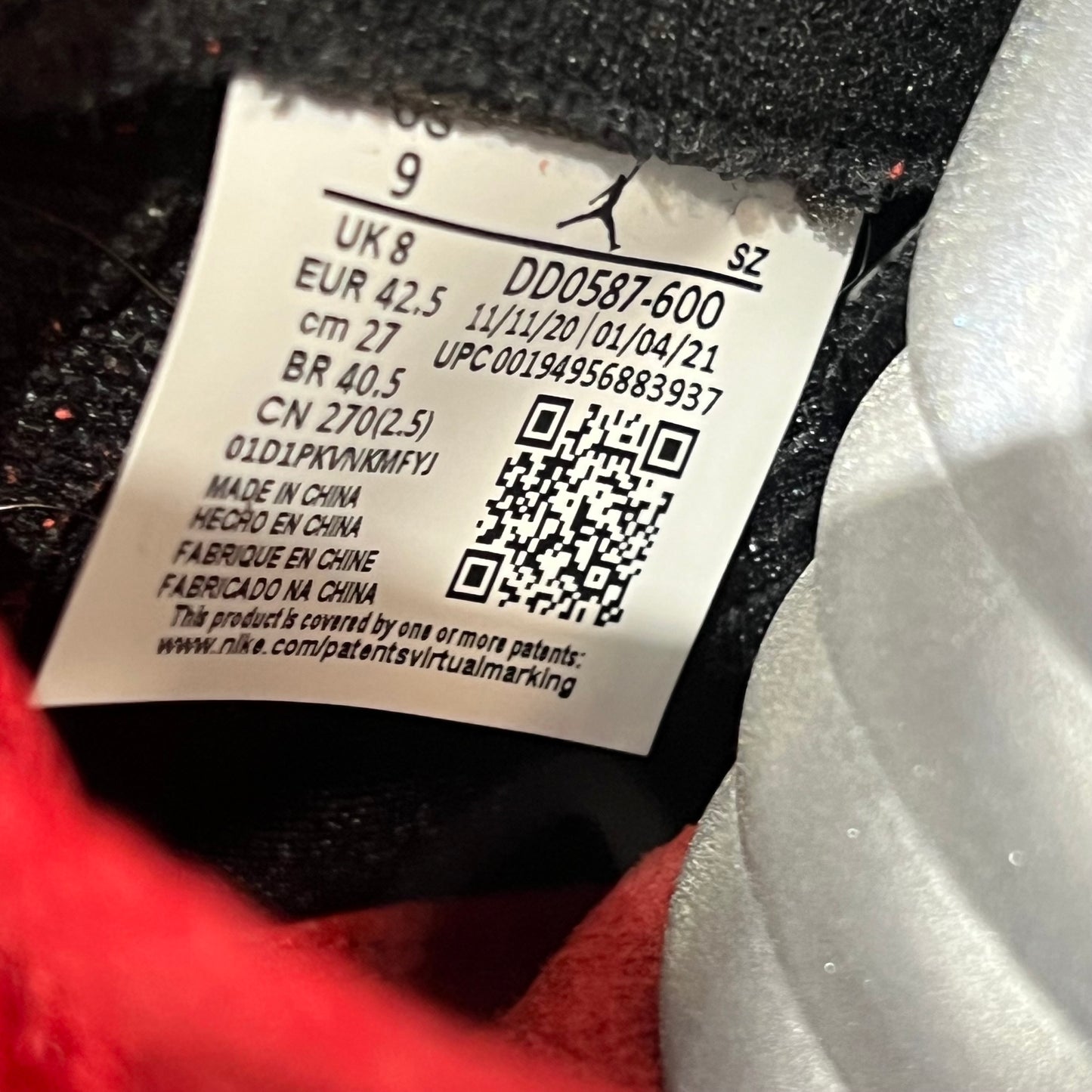 Jordan 5 Raging Bull Red (2021) Size 9 USED s21921