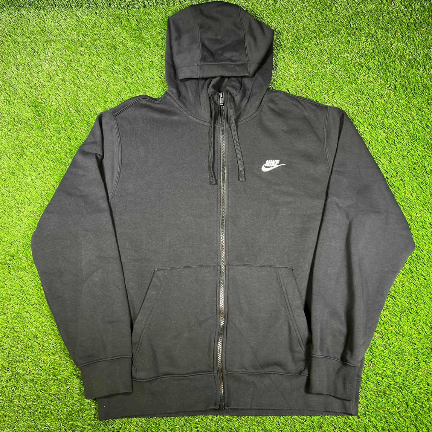 Nike Black Full Zip Hoodie SIze Large USED v16665