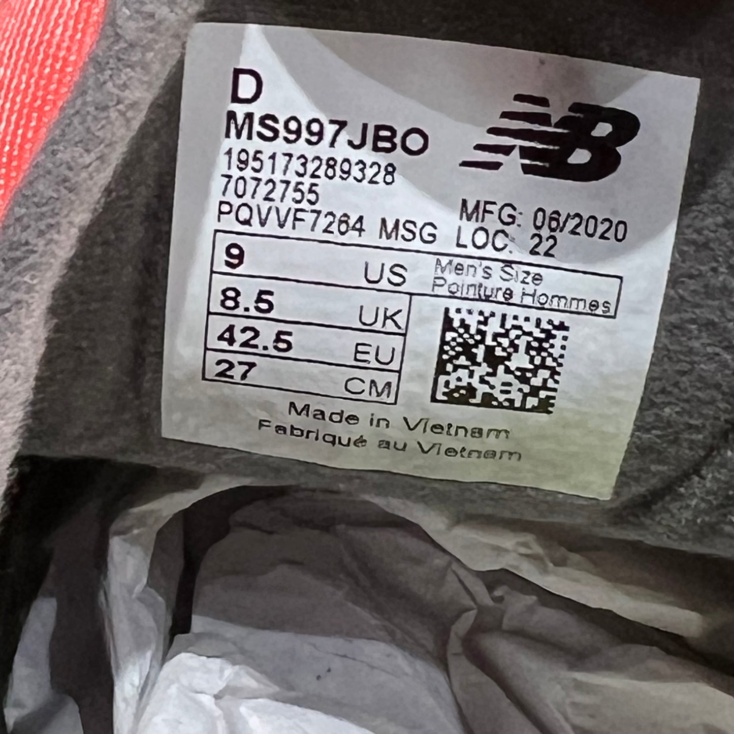 New Balance 997S Bodega Better Days (2020) Size 9 USED s21867