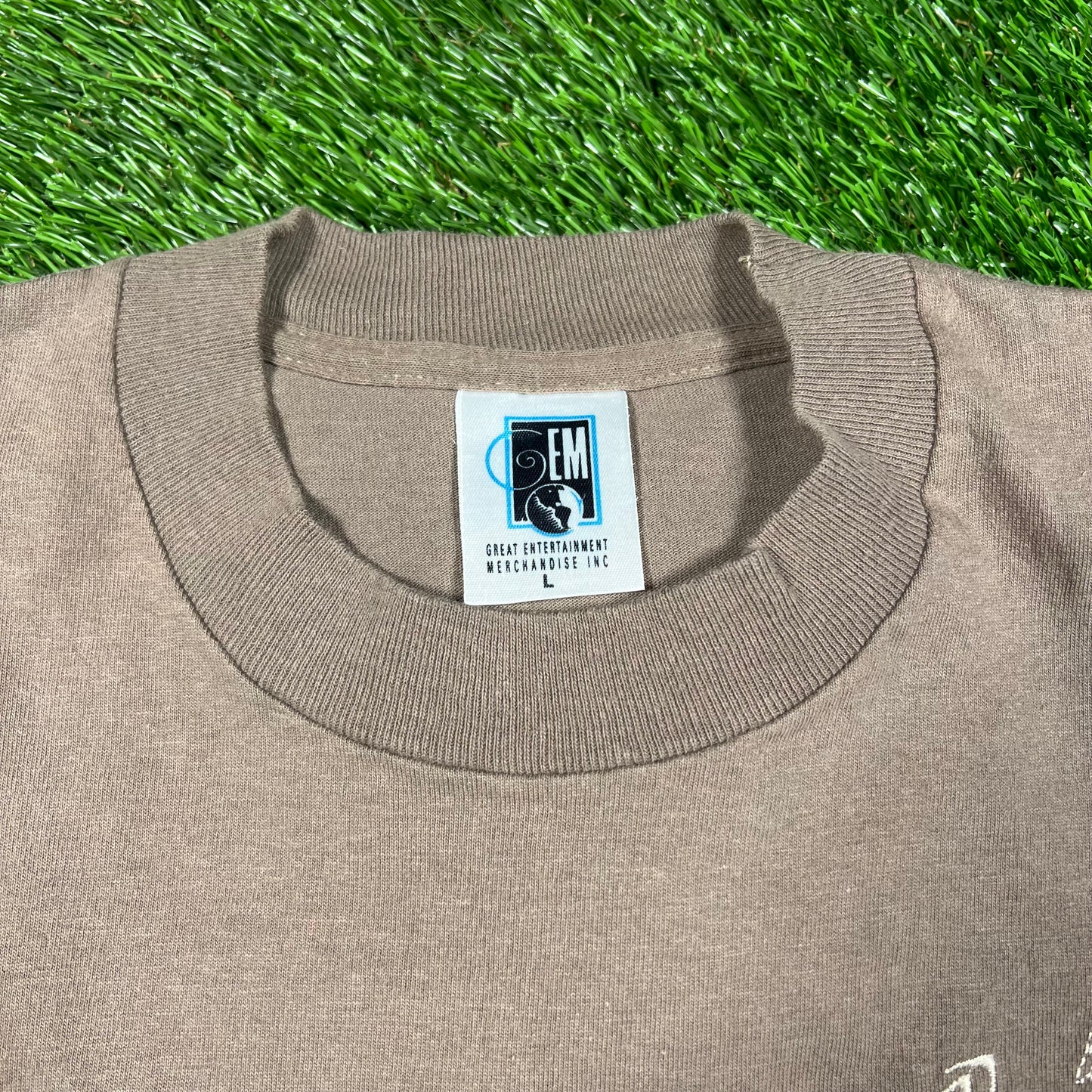 1990s Cypress Hill Embroidered Brown Tee Size Large USED x18111