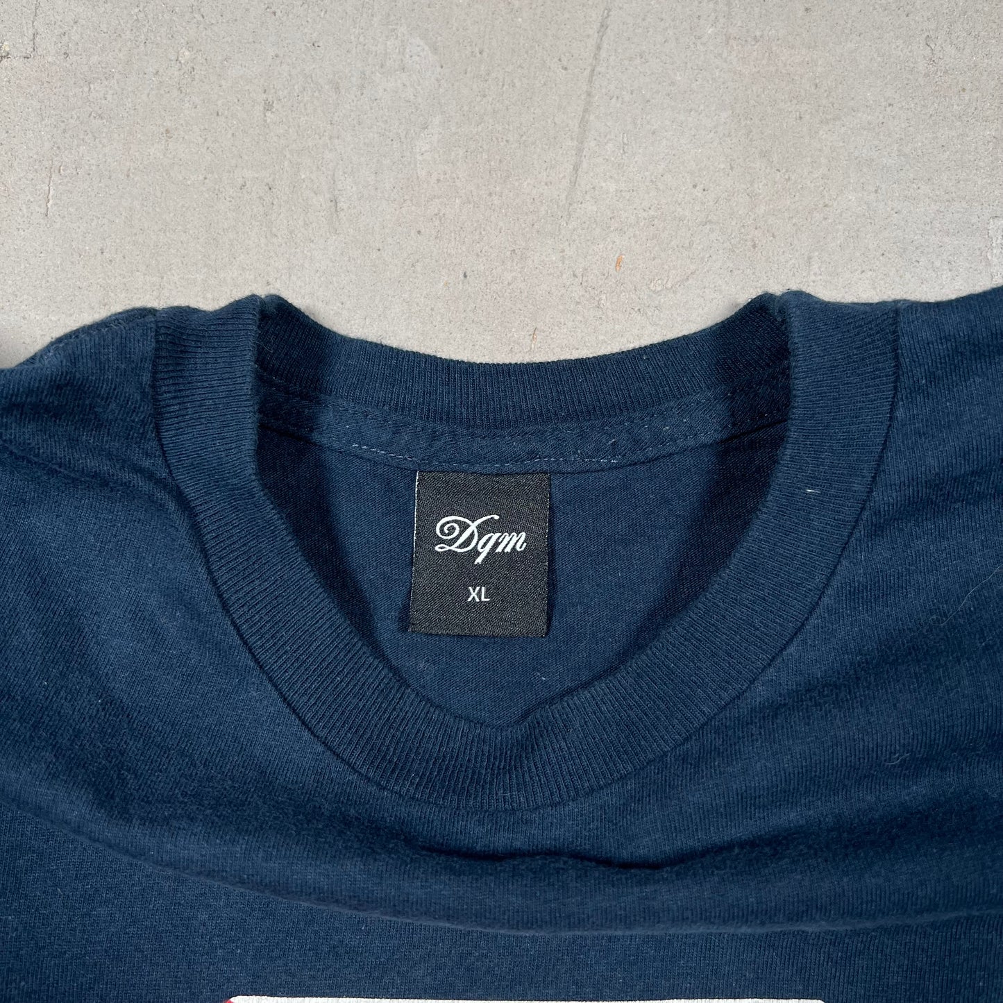 Dave's Quality Meats "DQM" Navy Tee Size XL USED x17272