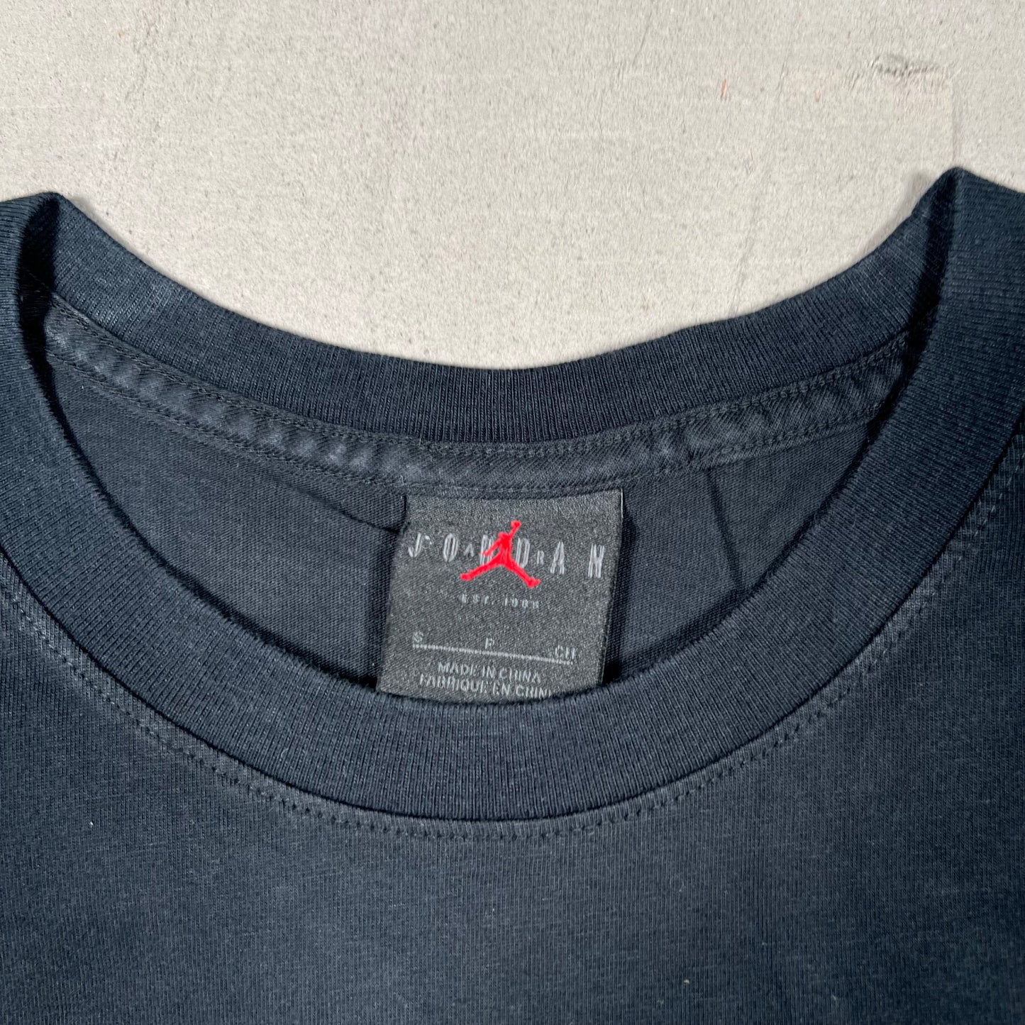 Travis Scott Jordan Flame Black Tee Size Small NEW x1122