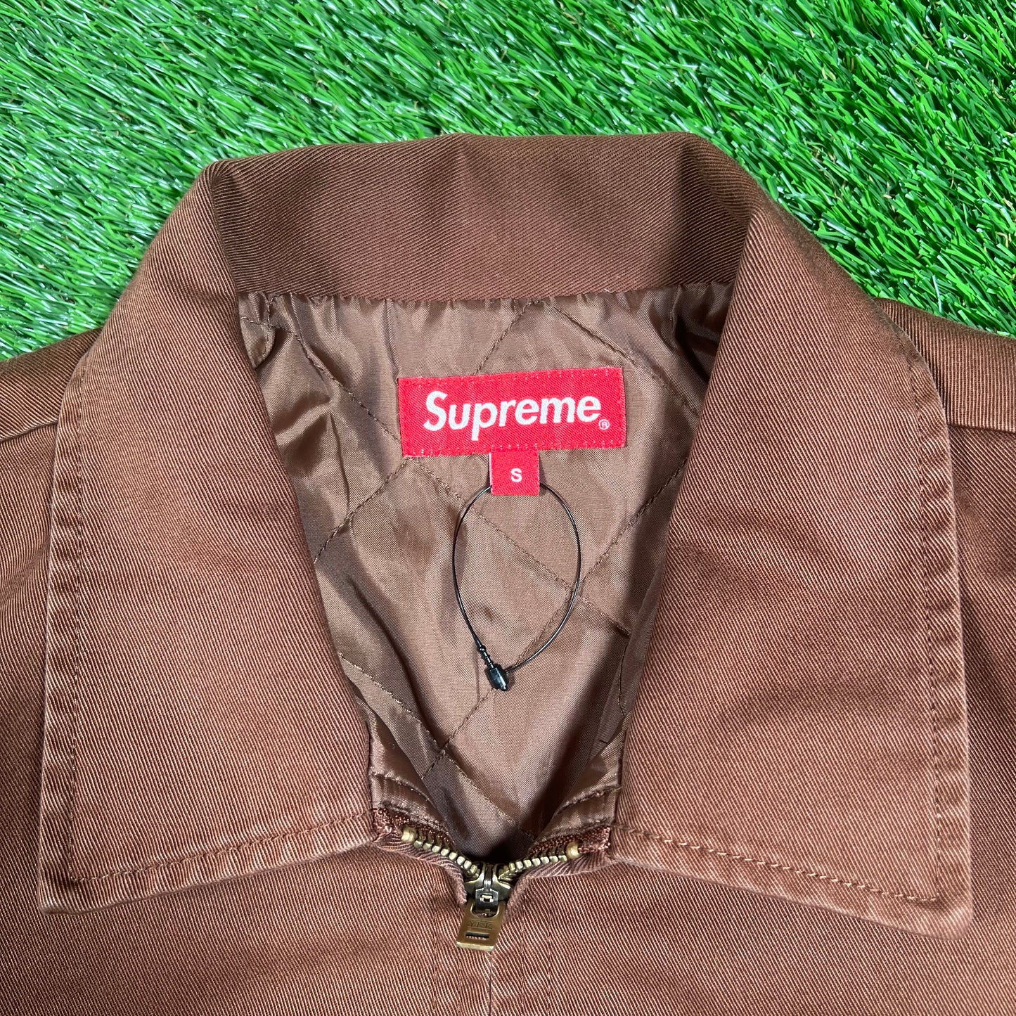 Supreme "The Crow" Brown Work Jacket (2021) Size Small USED x15428