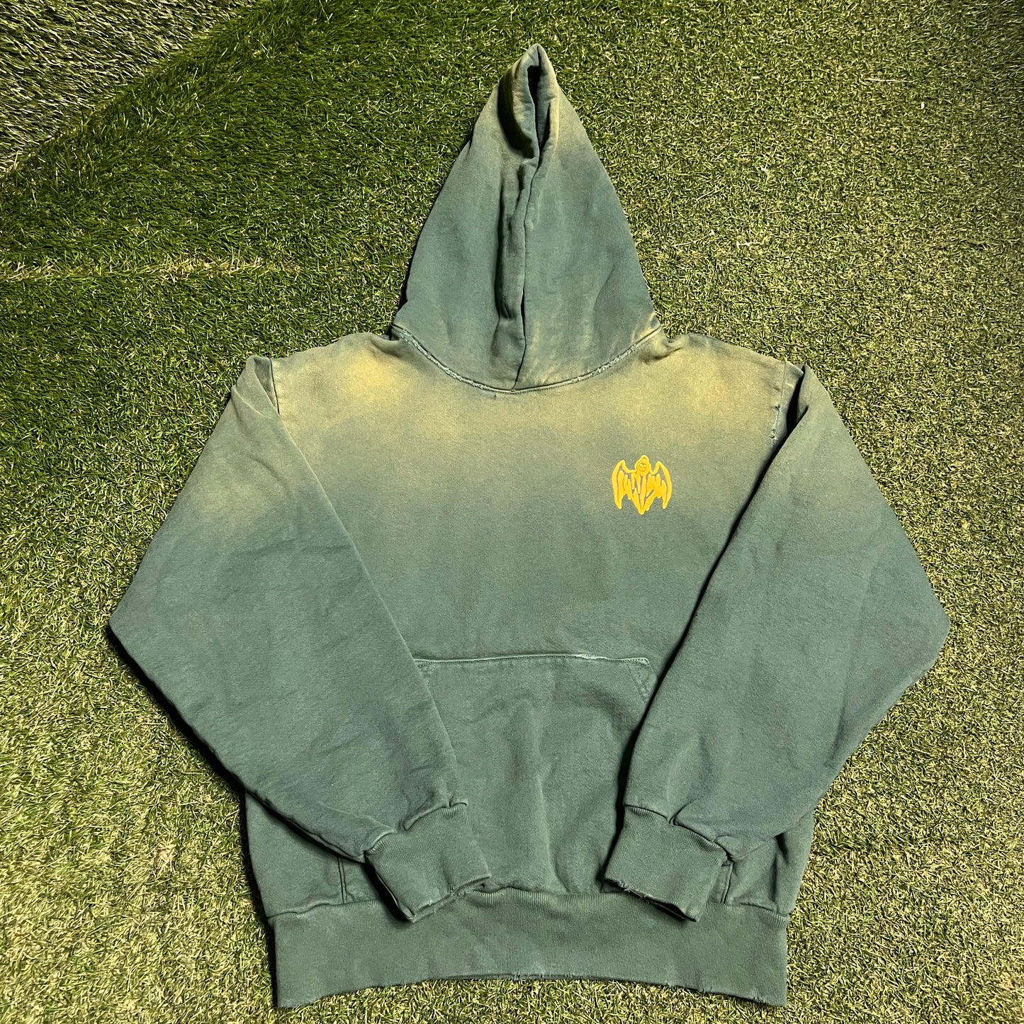 Warren Lotas Green "Thousand Yard Stare" Hoodie Size Small USED x14176