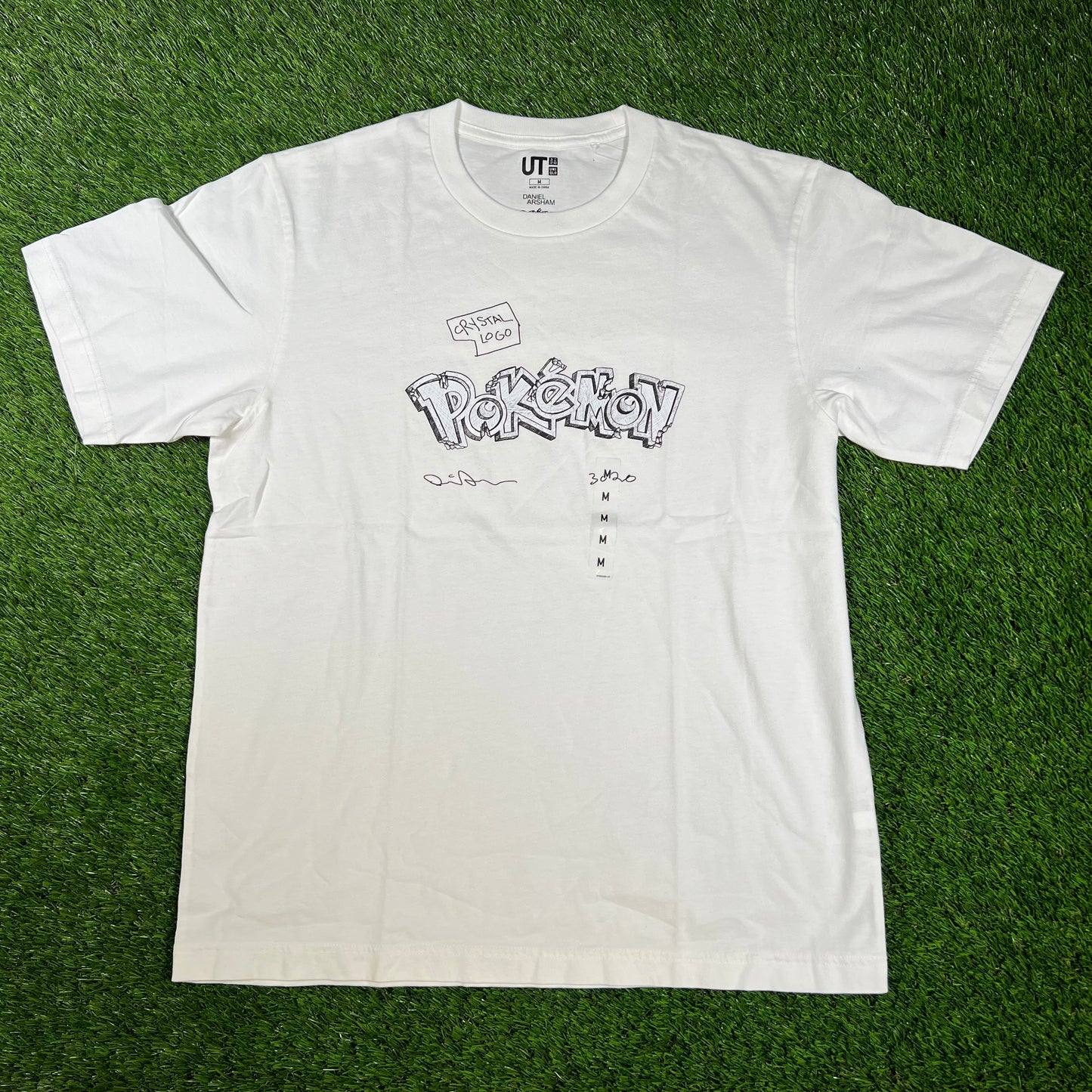 Uniqlo Daniel Arsham Pokemon White Tee Size Medium NEW x14416