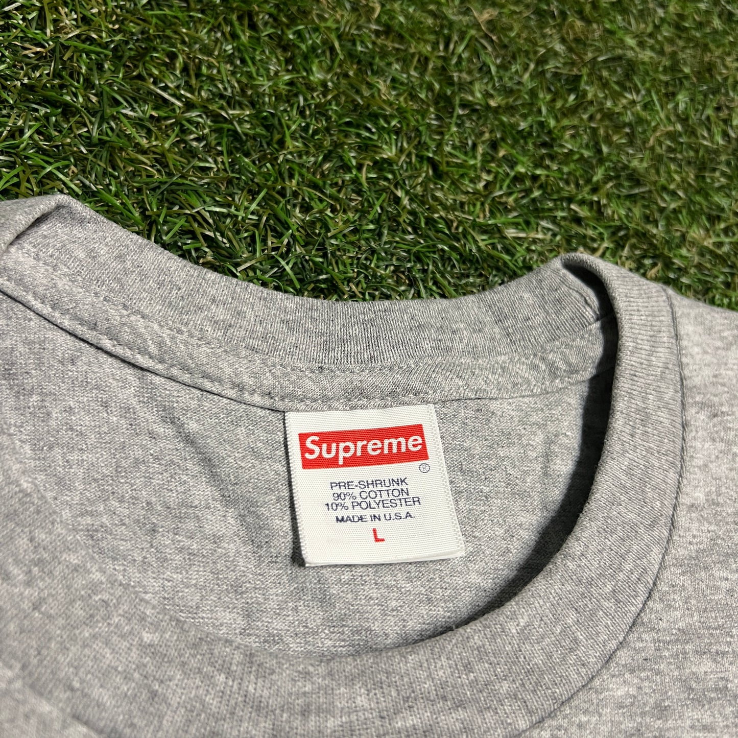 Supreme Grey Arabic Logo Tee Size Large NEW x13879