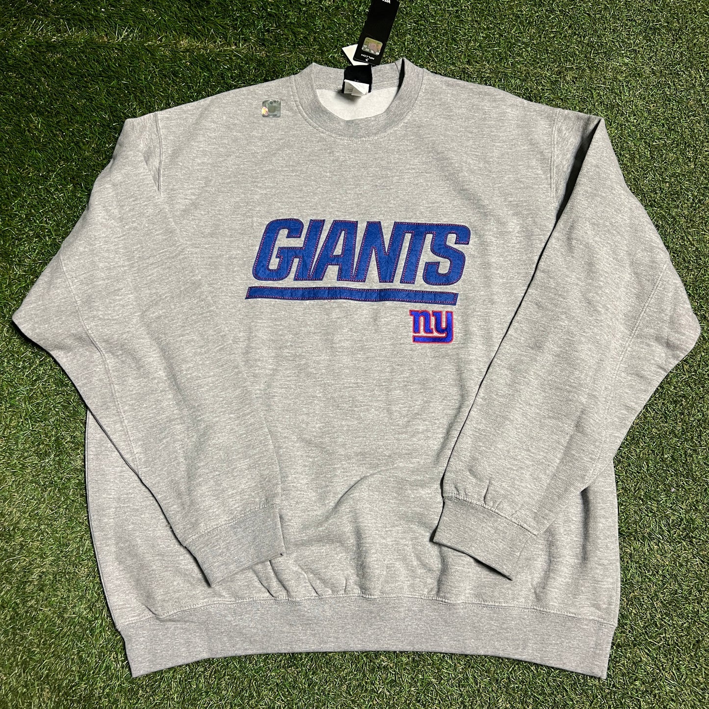 New York Giants NFL Apparel Grey Crewneck NEW v16319