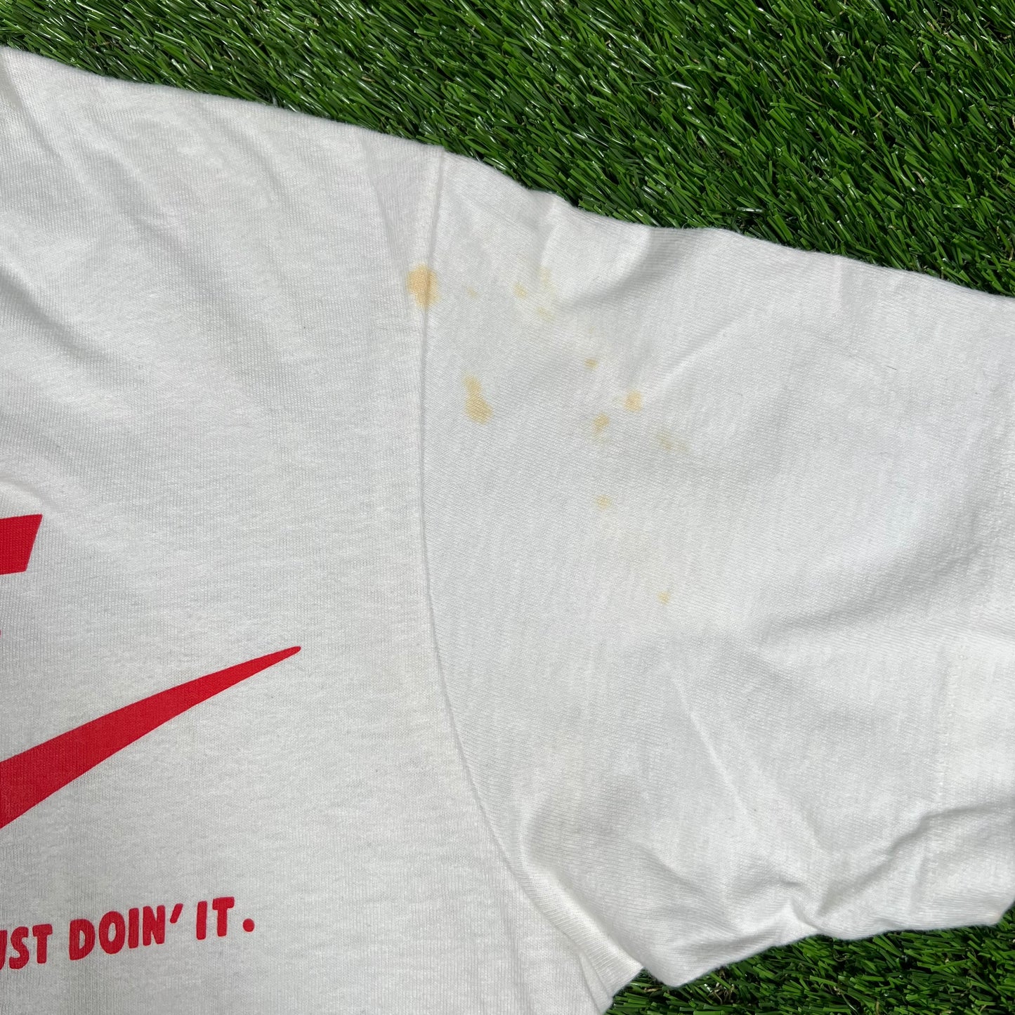 1990s Spike Lee Just Doin It White Tee Size Medium USED v16780
