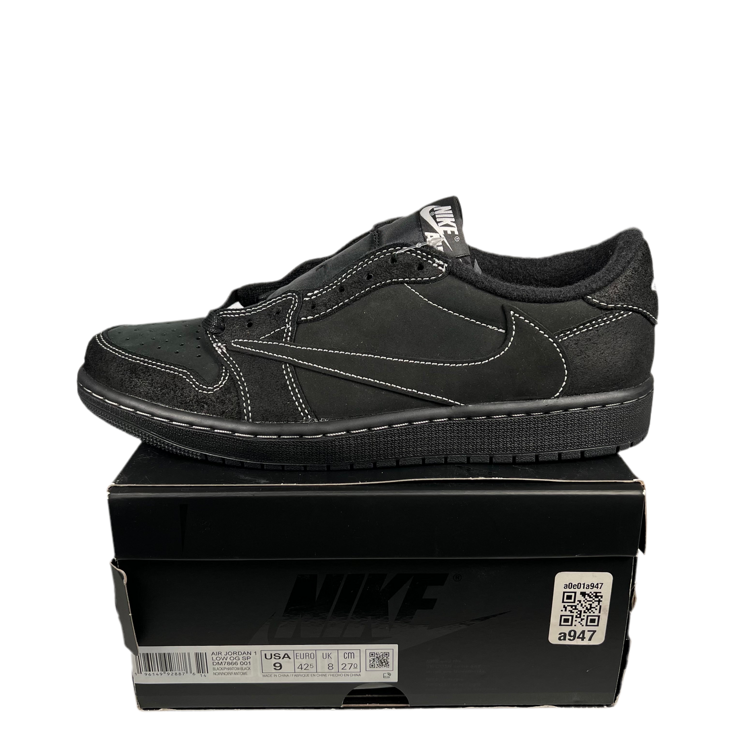 Jordan 1 Low Travis Scott Phantom (2022) Size 9 NEW s17823