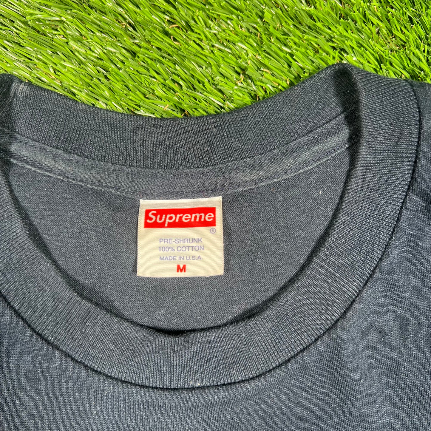 2015 Supreme ET Navy Tee Size Medium USED x14565