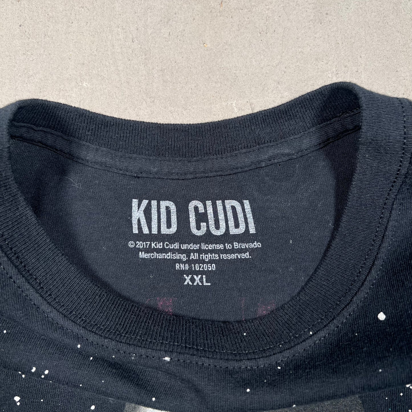 Kid Cudi Passion Pain Demon Slayin Black Tee Size XXL USED x11538