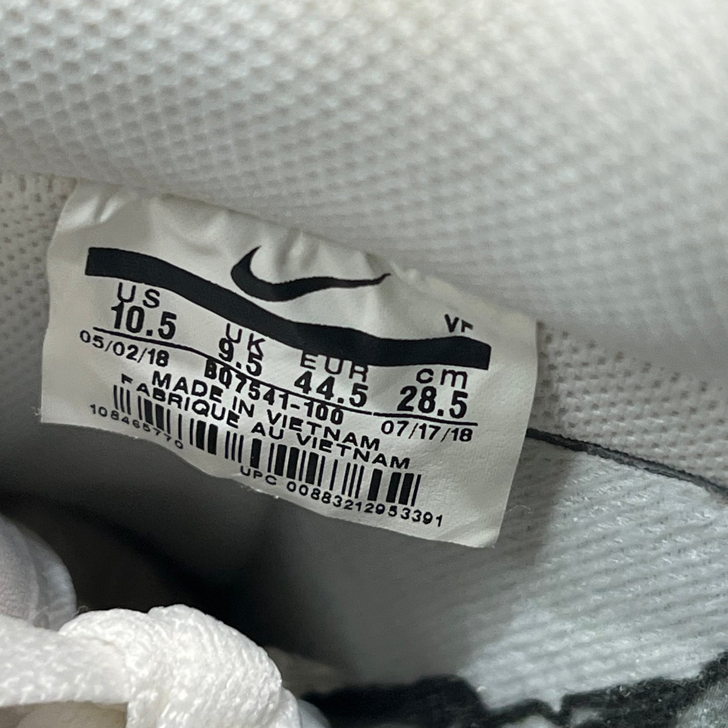 Nike Air Force 1 Skeleton Halloween (2018) Size 10.5 USED s20852