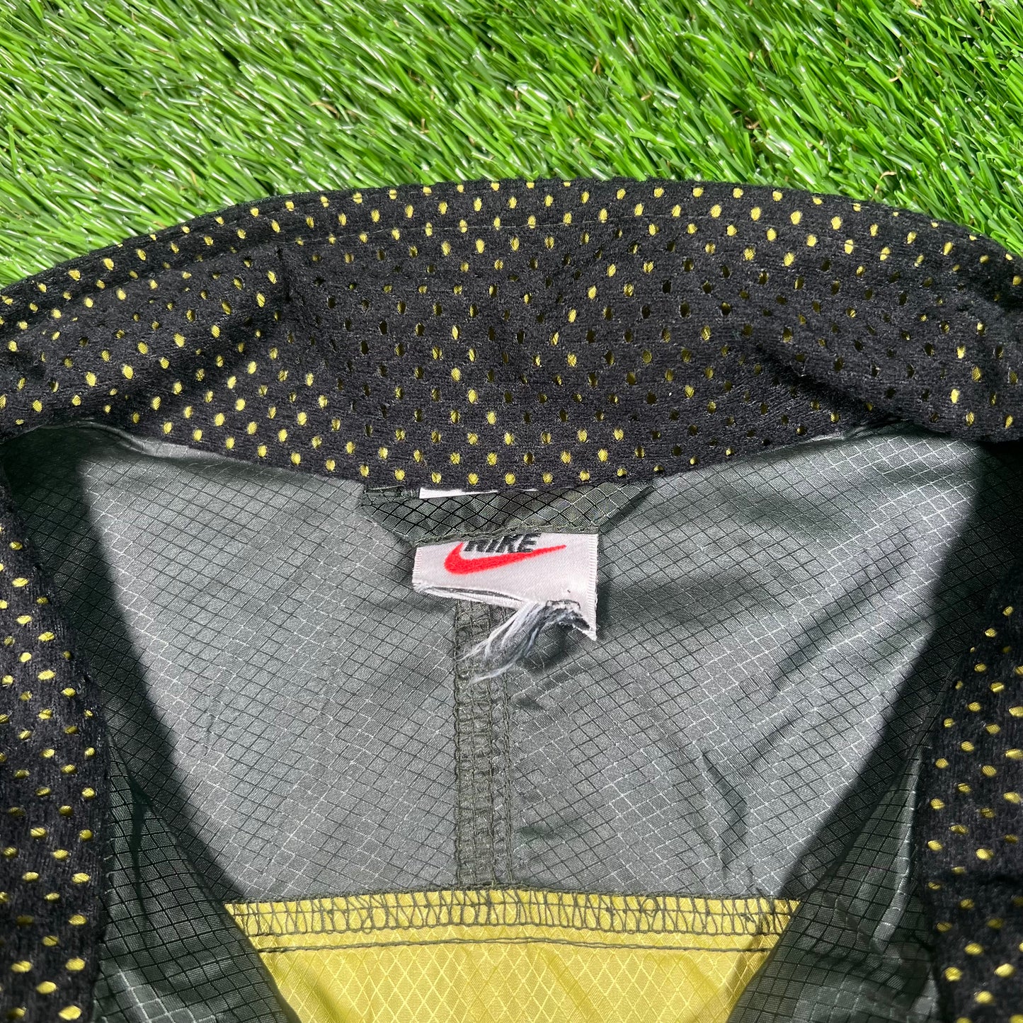 Y2K Nike Green Full Zip Windbreaker Size XL USED v17645