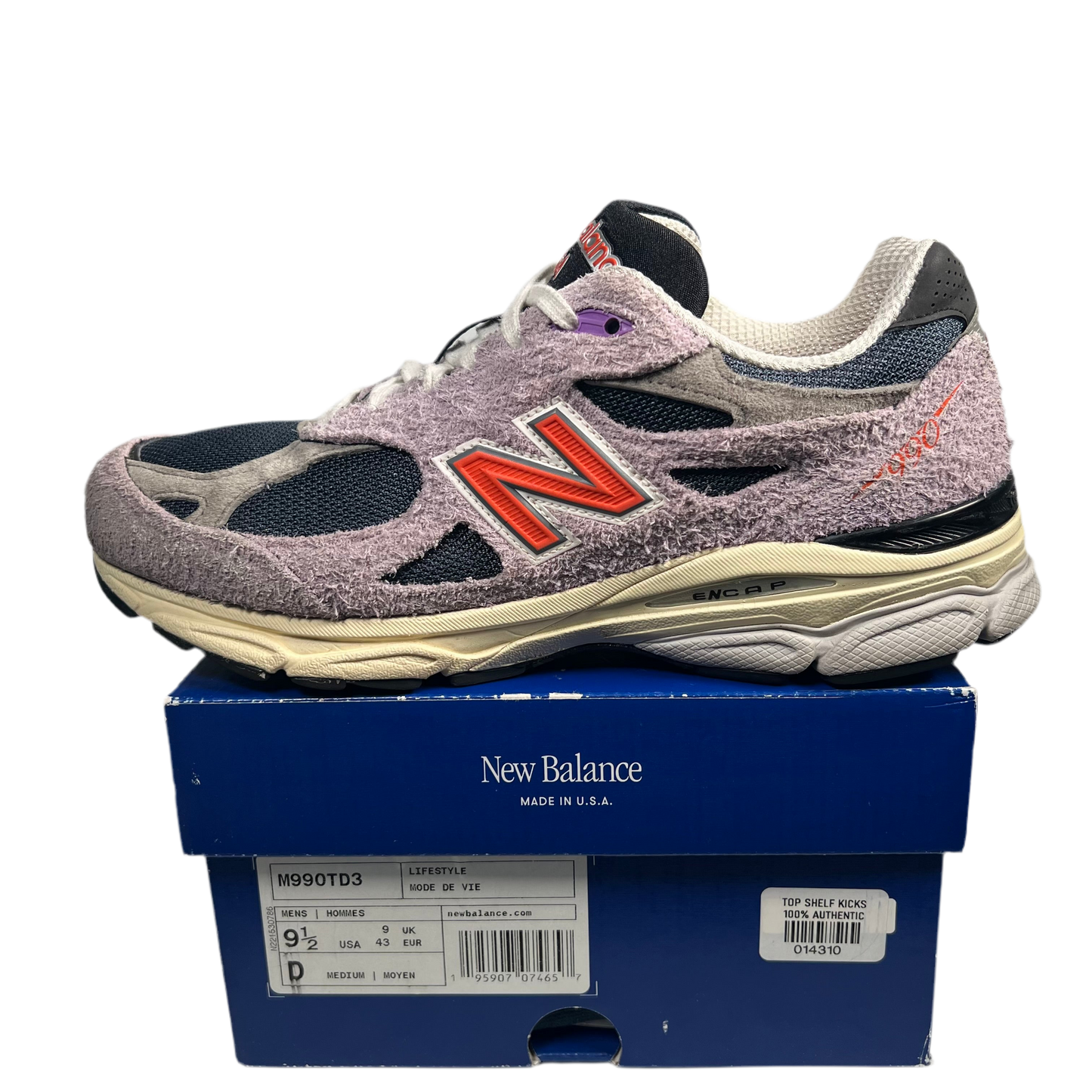 New Balance 990x3 MiUSA Teddy Santis Raw Amethyst (2022) Size 9.5 USED S17640