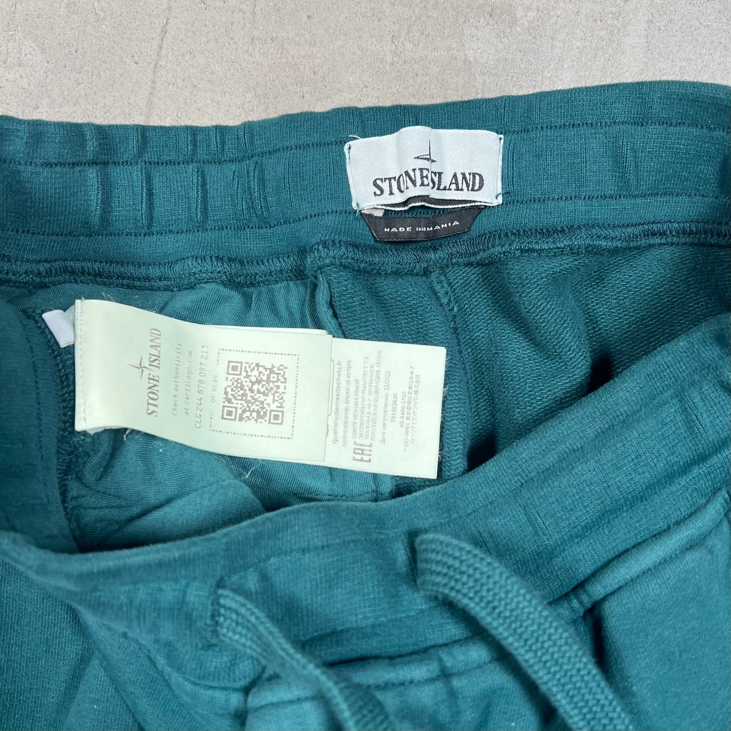 Stone Island Green Cargo SweatPants Size Small USED x17209