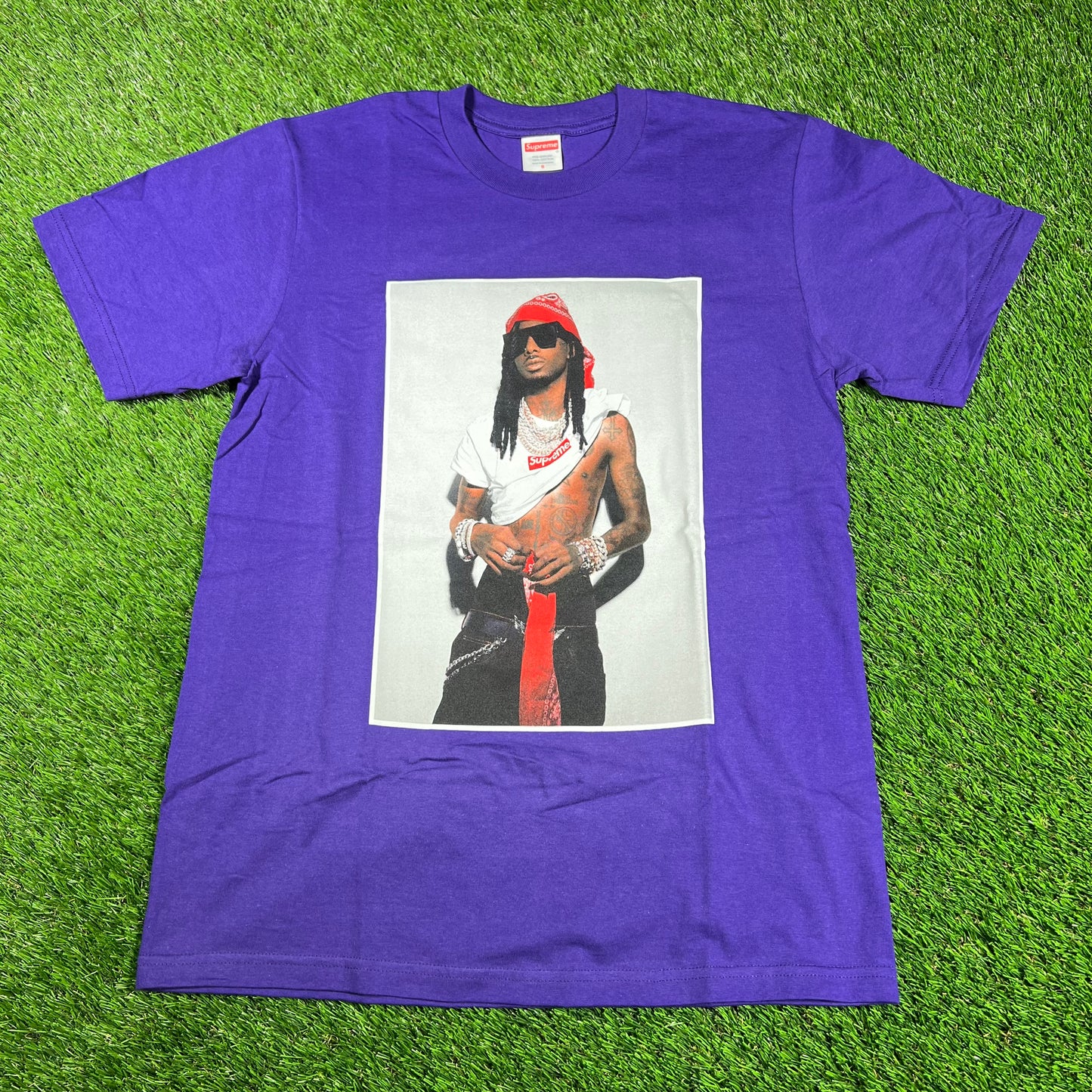 Supreme Playboi Carti Purple Tee Size Medium NEW x14459