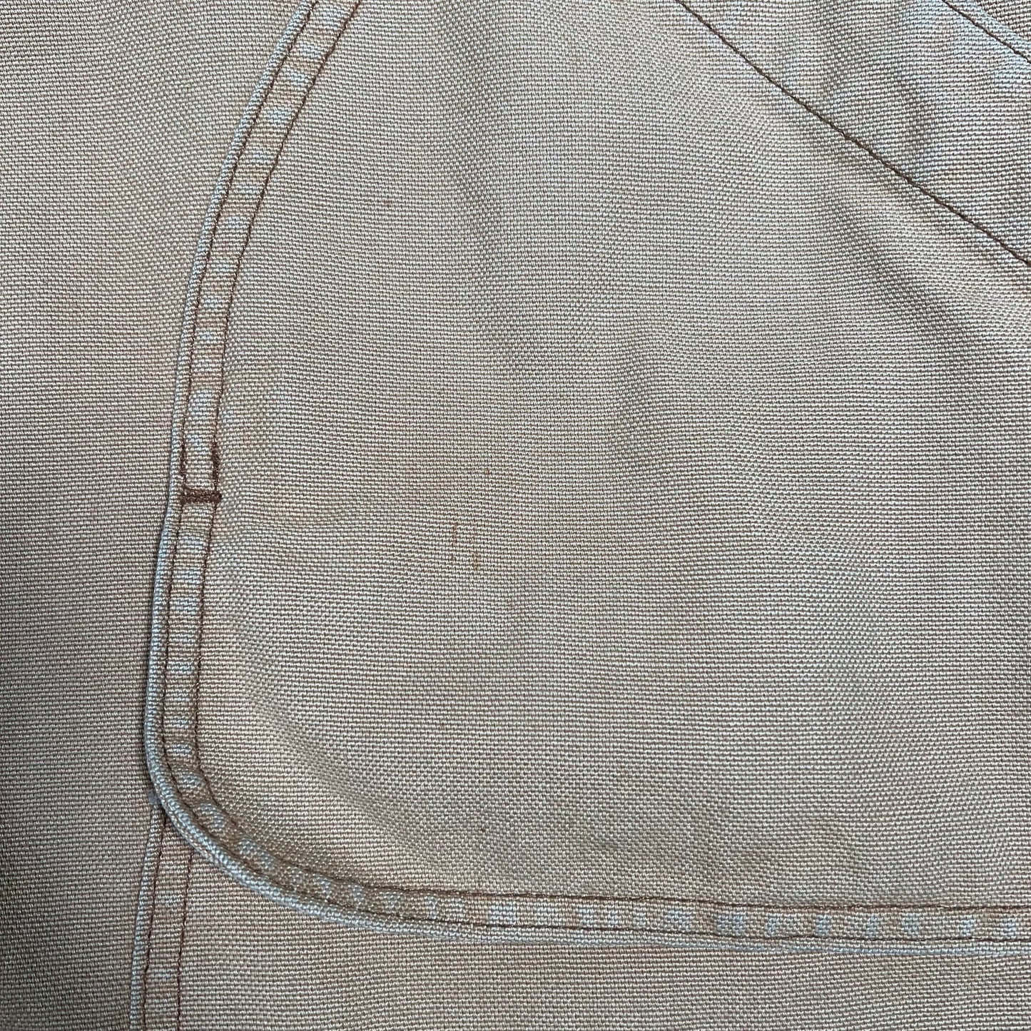 1990s LL Bean Beige Corduroy Button Green Collar Up Jacket Size Large USED v9392