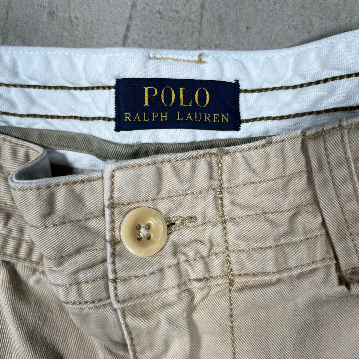 Polo Ralph Lauren Tan Cargo Shorts Size 42 USED USED v20257