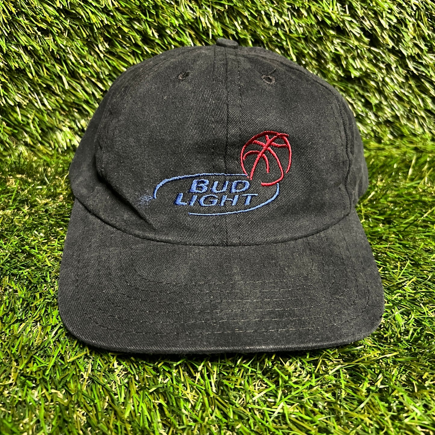 1990s Bud Light Navy Promo Hat USED v16315