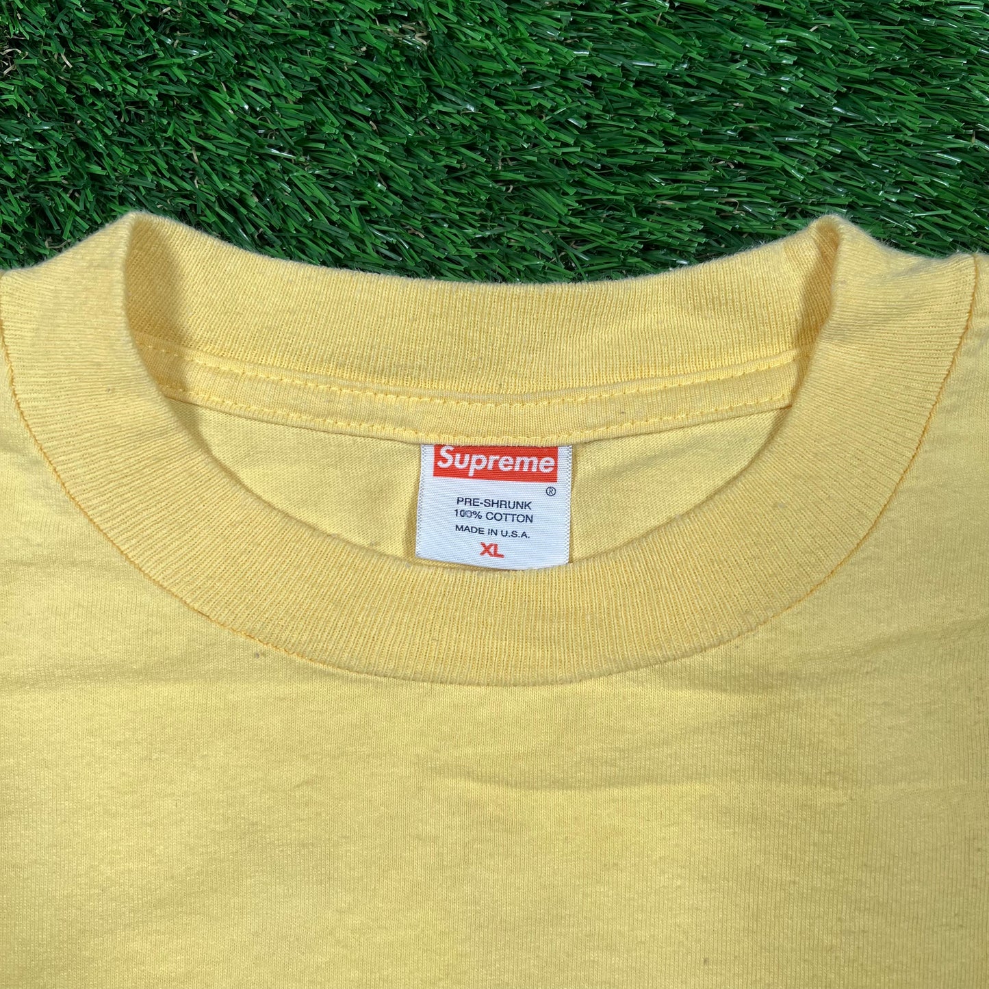 Supreme Okole Hula Yellow Tee (2005) Size XL USED x16723