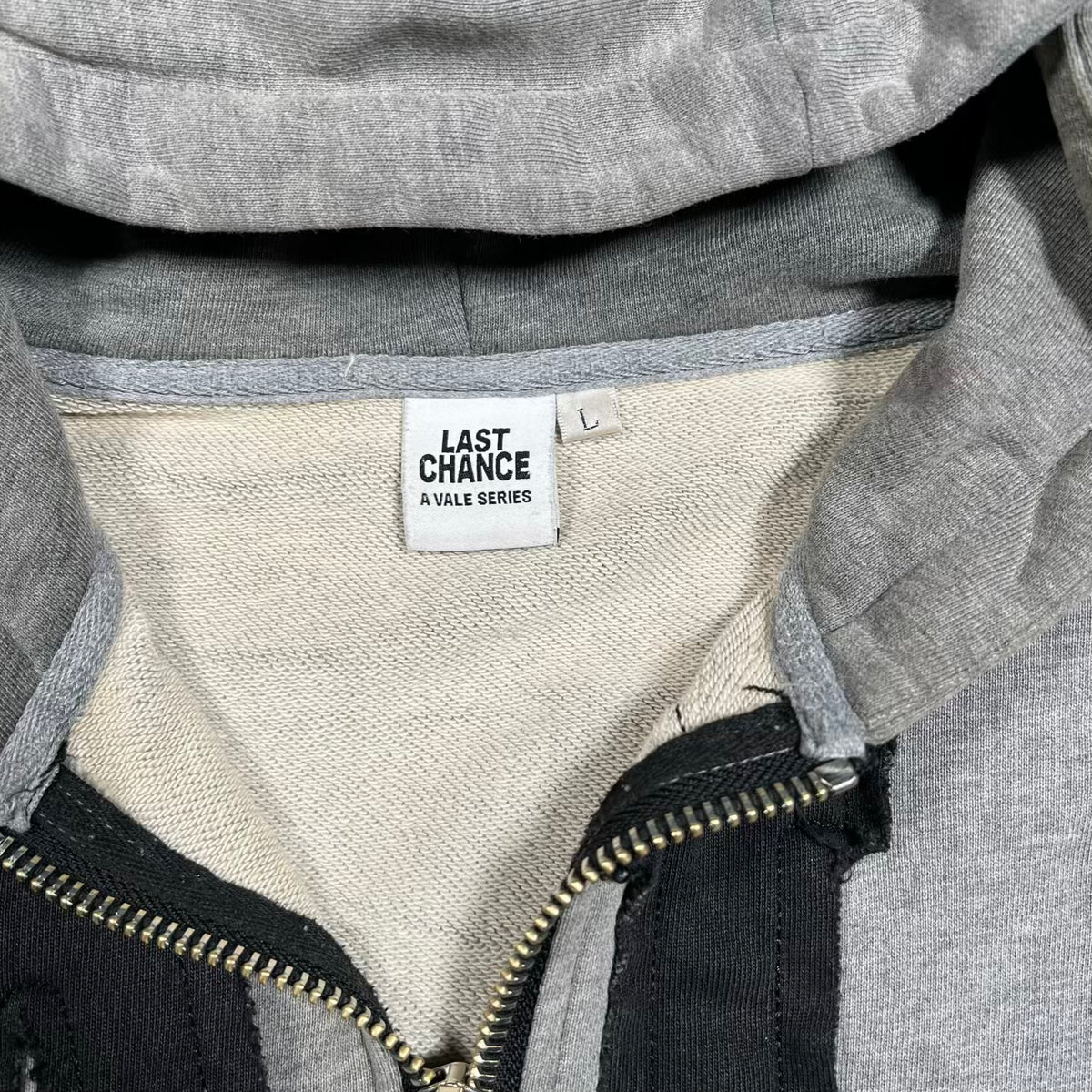 Vale State OG Grey Zip Up Hoodie Size Large USED x18673