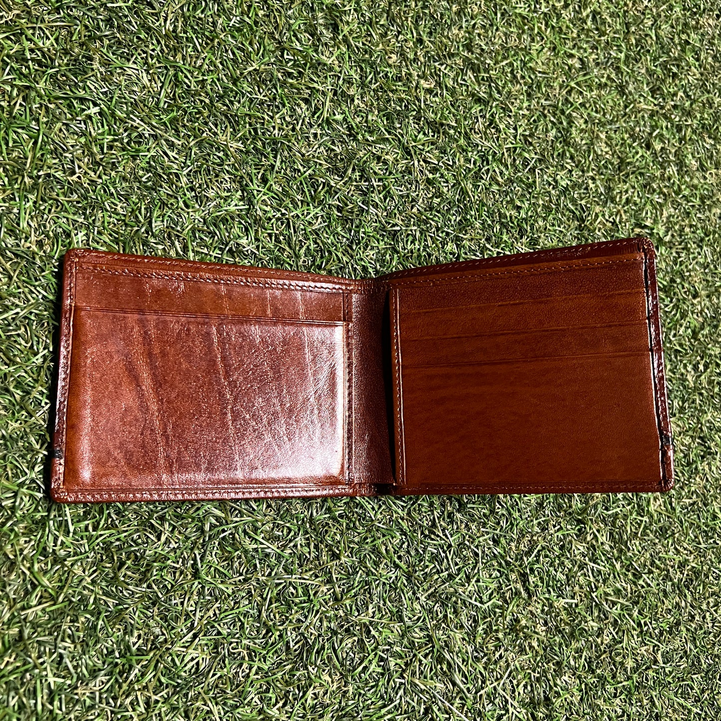 Y2K Christain Dior Bifold Brown Wallet USED x13987