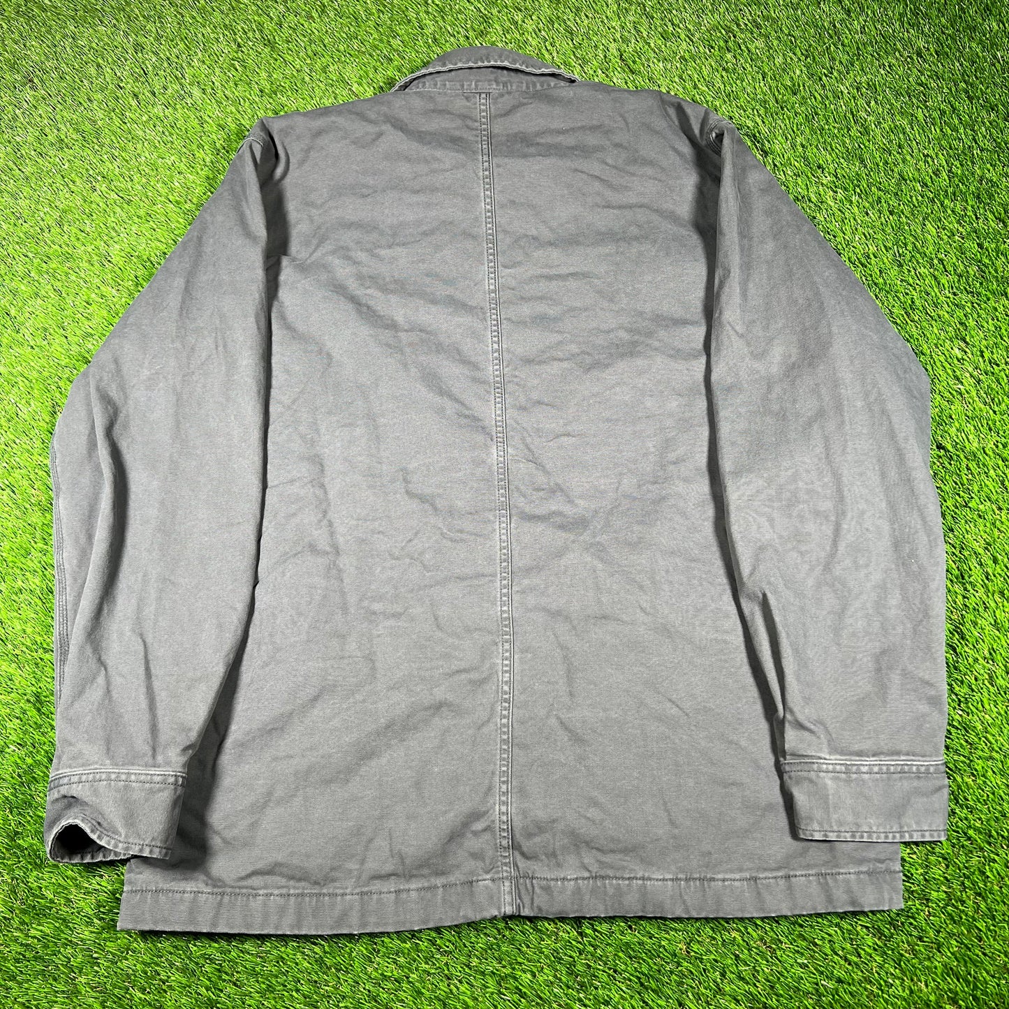 Carhartt Washed Navy Blanket Lined Shacket Size Large USED v16866