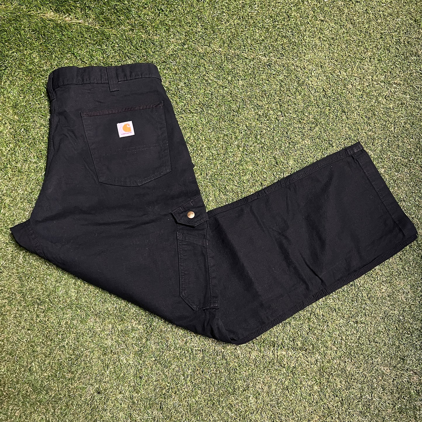 Carhartt Black Ripstop Utility Pants Size 38 NEW v16359