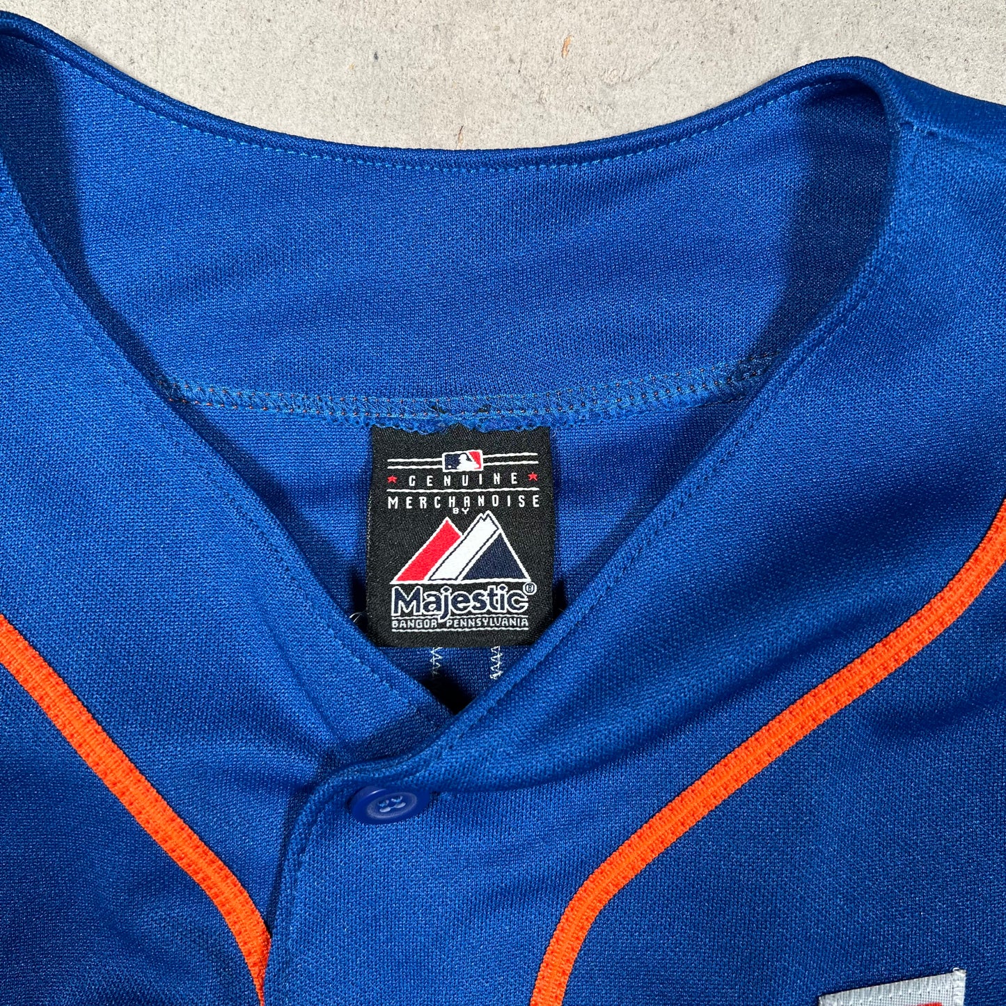Y2K New York Mets David Wright Jersey Blue Size XXL USED v19348