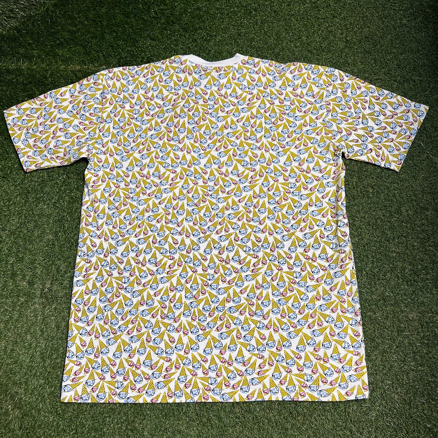 Billionaire Boys Club BBC Ice Cream AOP Cones White Tee Size XXL NEW x14084