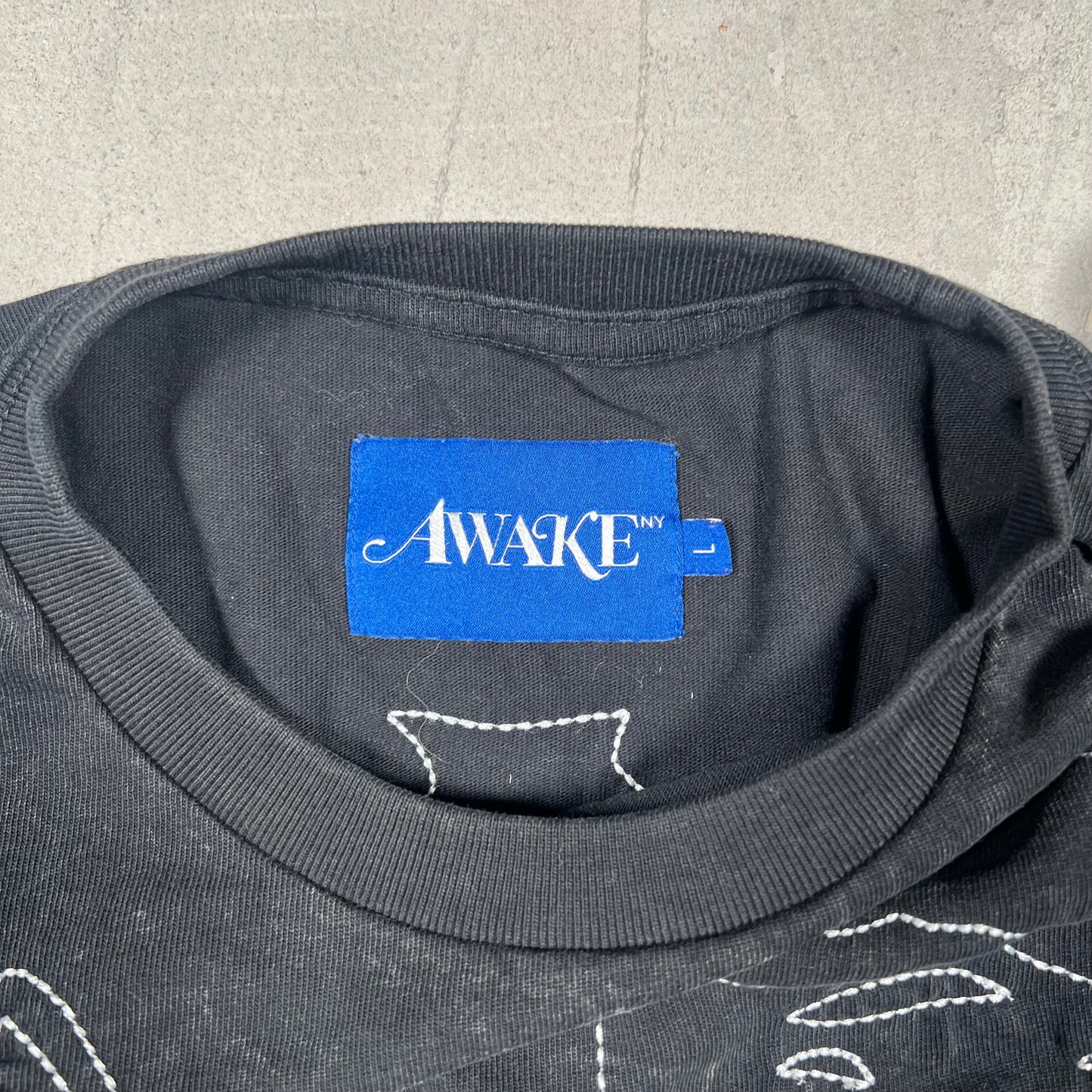 Awake Vanson Skeleton Thermal Black Longsleeve Size Large USED x17370