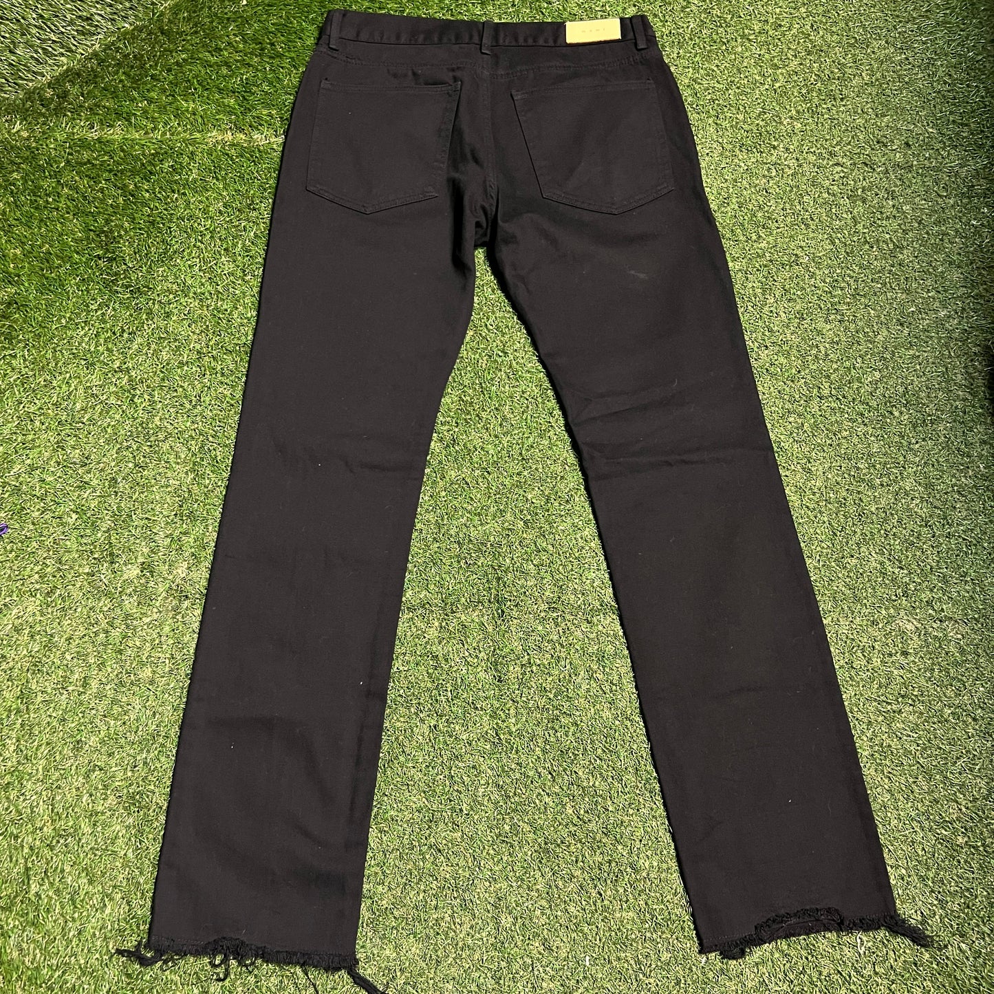 MNML Skull Patches Black Jeans Size 36 USED v16500