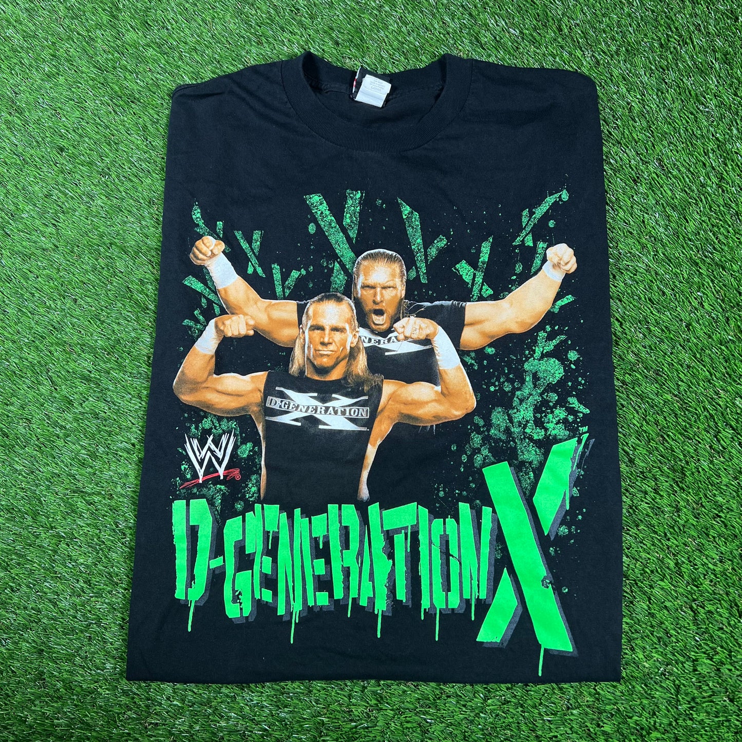 2007 WWE D-Generation Triple H and Shawn Michaels Tee Size Large USED v17103