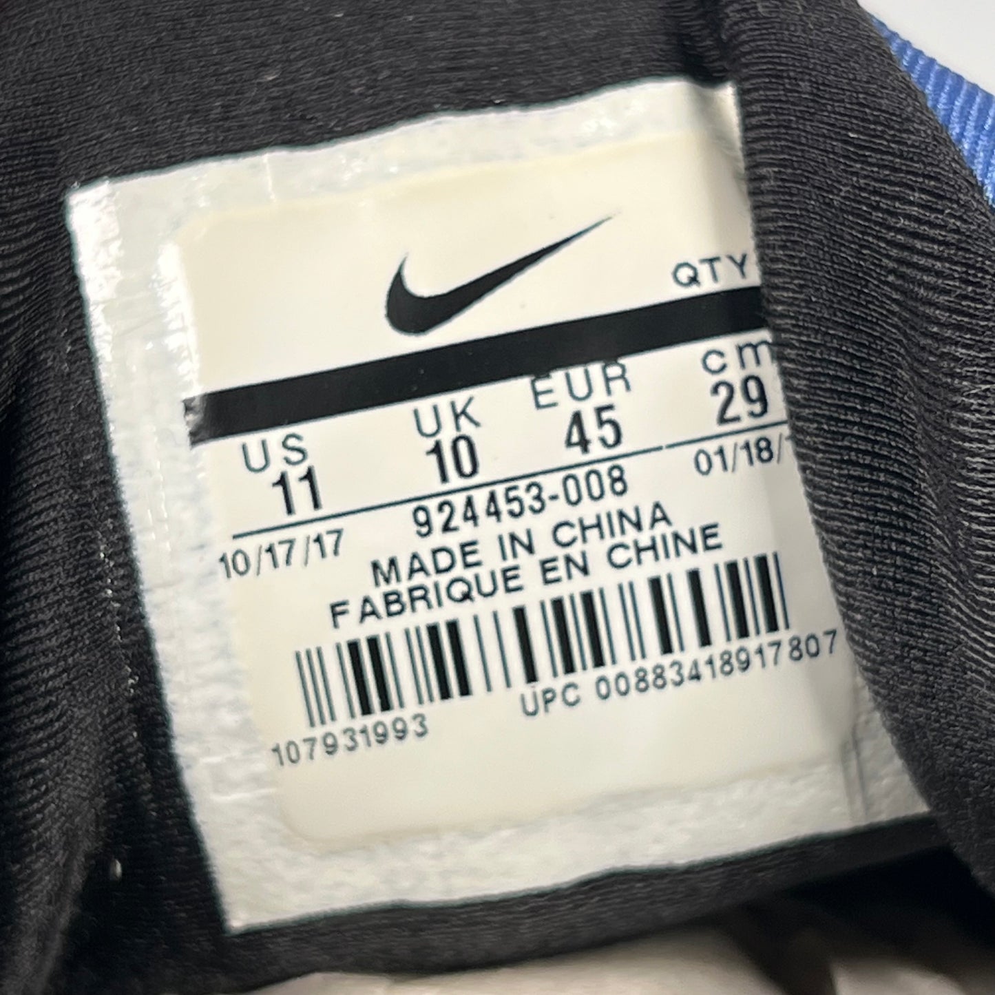 Nike Air Vapormax Plus Hyper Blue (2018) Size 11 USED s19630