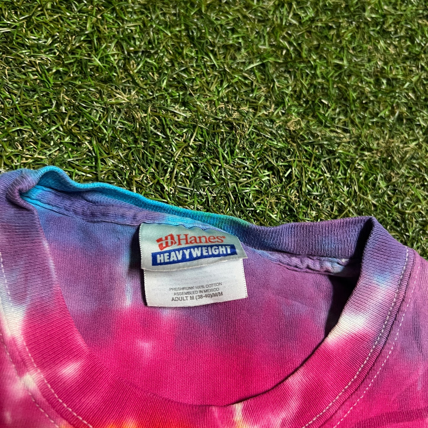 2002 Rolling Stones Tie Dye Tee Size Medium USED v16299