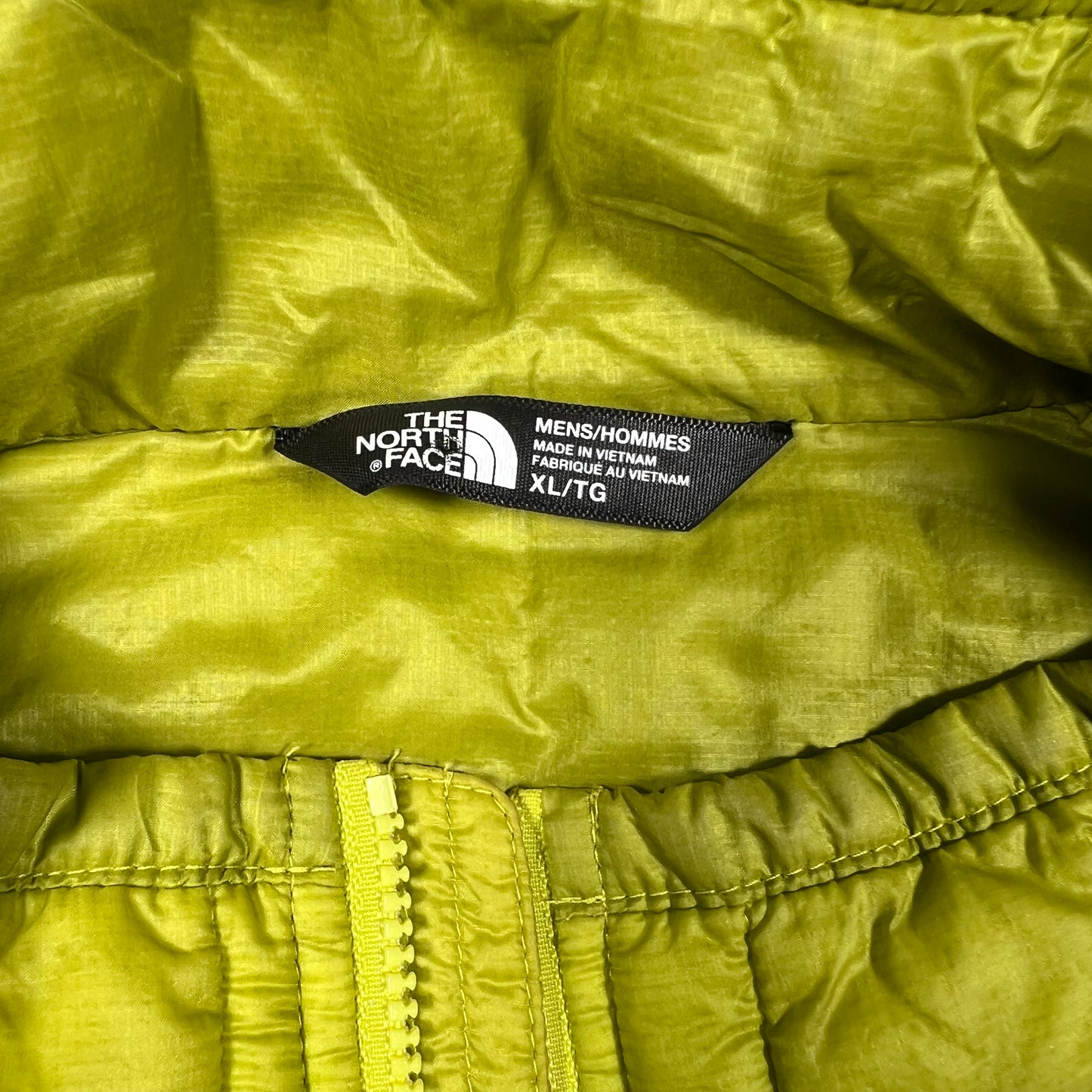 North Face Lime Green Rain Jacket Size XL USED v16886