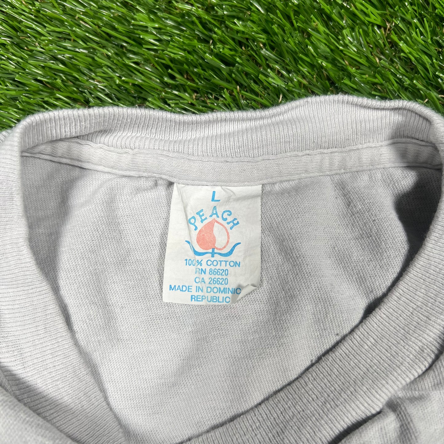 1990s Calvin and Hobbes Light Blue Quote Tee Size Large USED v16522