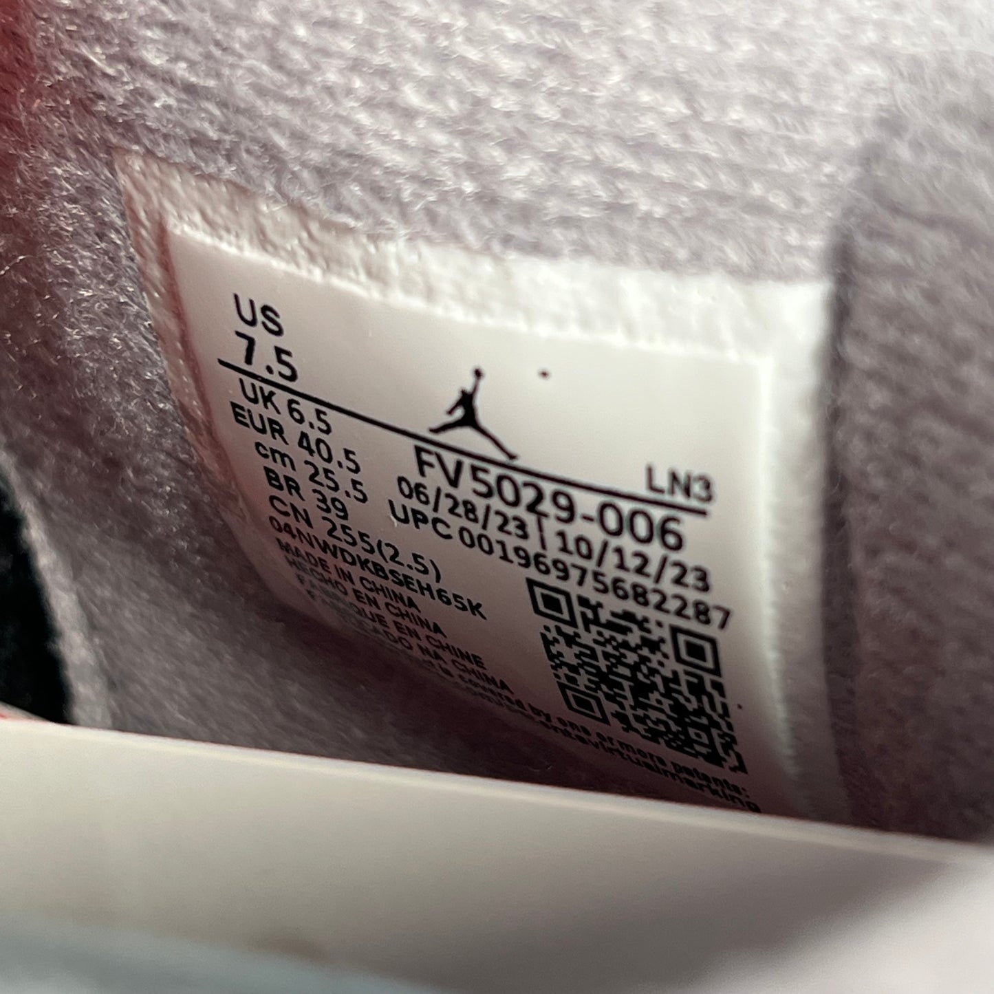 Jordan 4 Bred Reimagined (2024) Size 7.5 NEW s17816