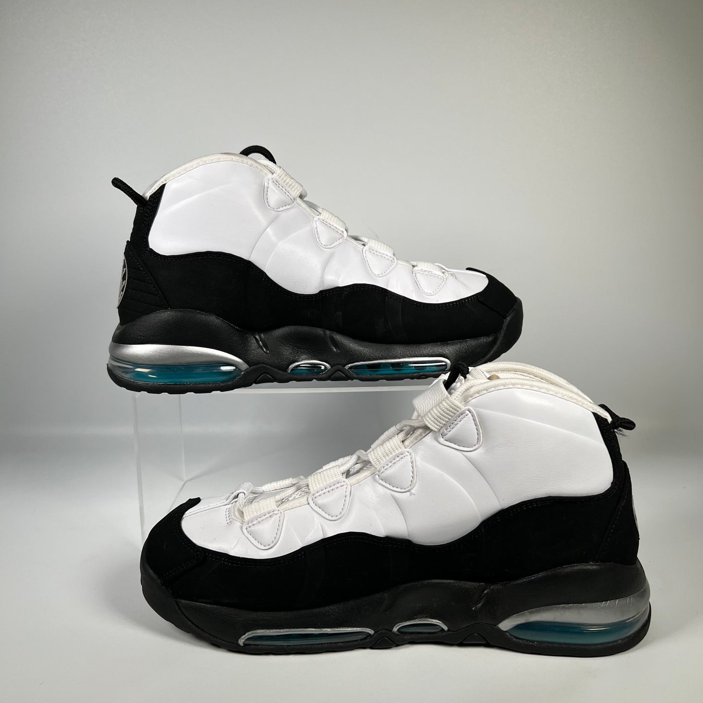 Nike Air Max Uptempo 95 White Black Teal (2019) Size 10.5 USED s17851
