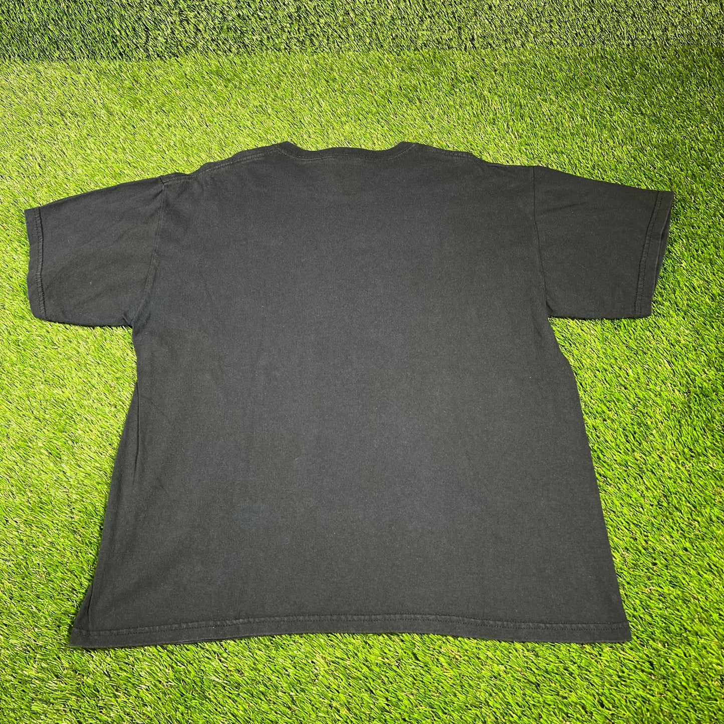 Y2K Monster Mash Up Black Tee Size Large USED v16639