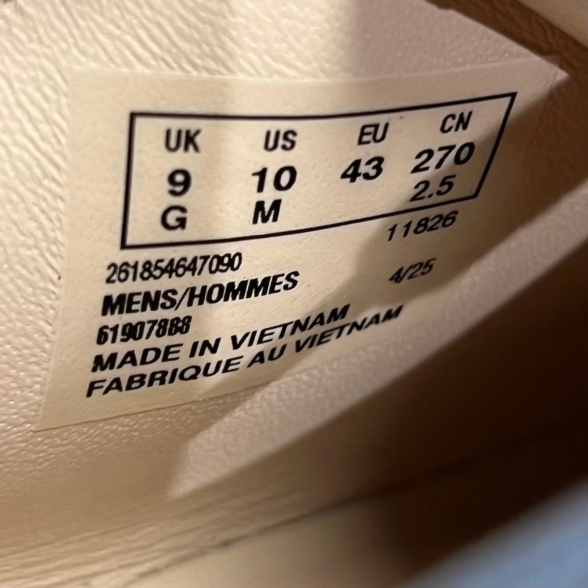 Clarks Wallabee Supreme Grey Reflective (2025) Size 10 USED s23808