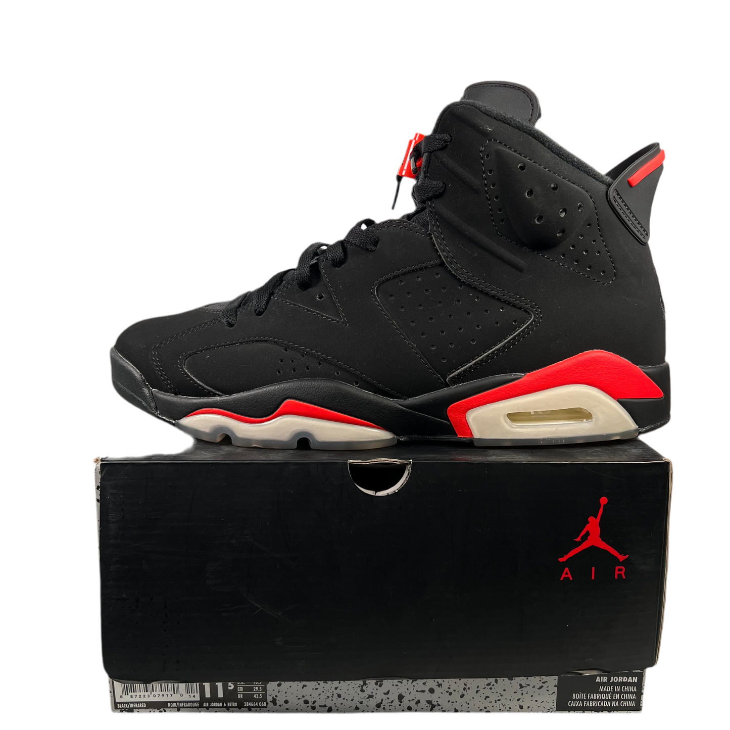 Jordan 6 Black Infrared (2018) Size 11.5 USED s18860