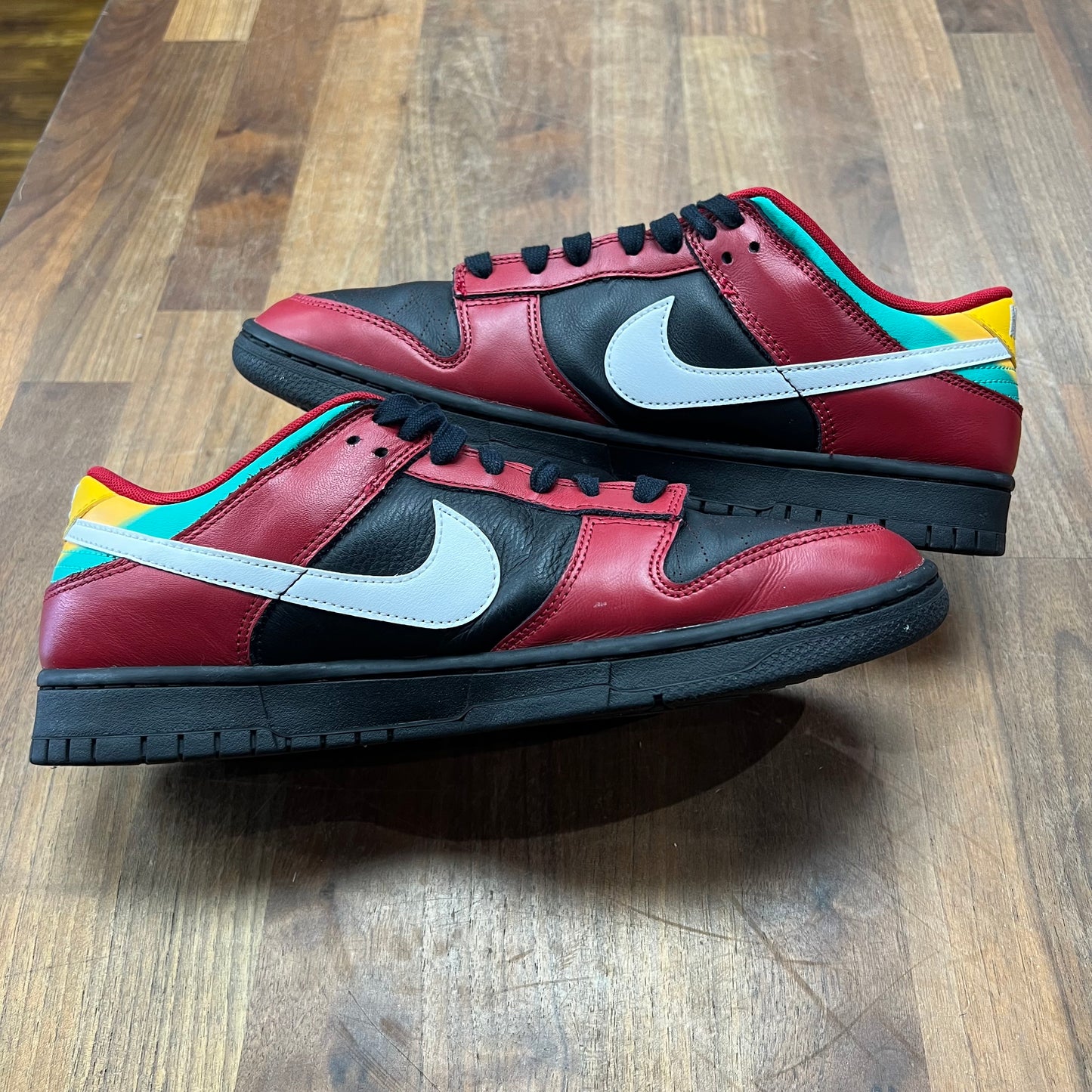 Nike Dunk Low Biker Tattoos Size 10.5 USED s17393