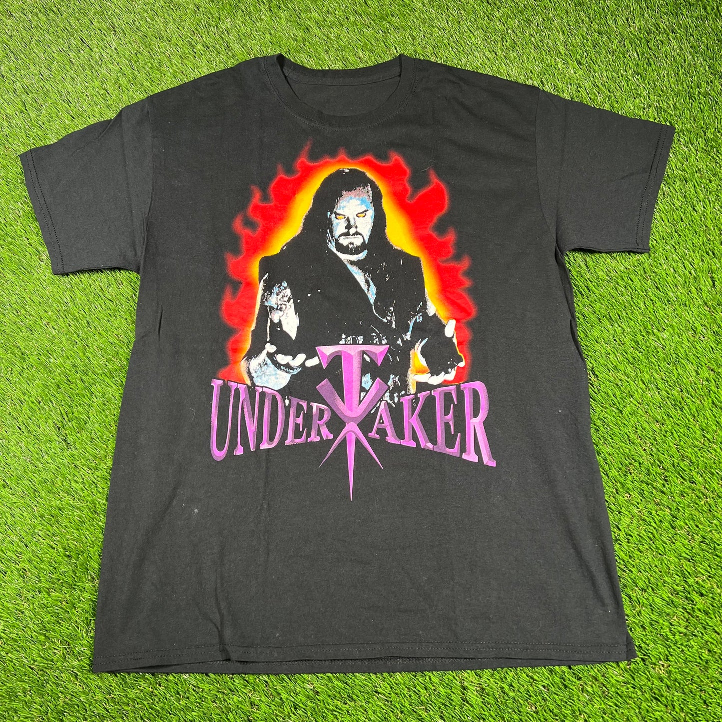 Undertaker "Rest in Peace" Black Tee Size Large USED v16763