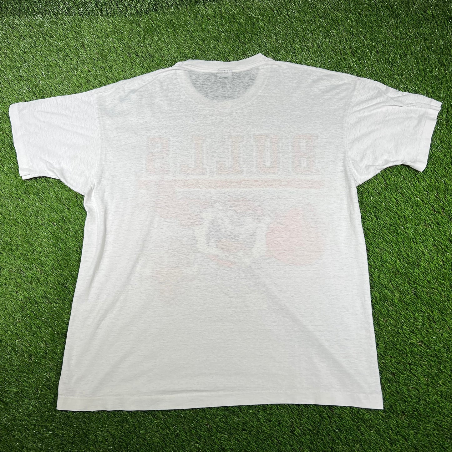 1990s Chicago Bulls Taz Loony Tunes White Tee Size XL USED v16739