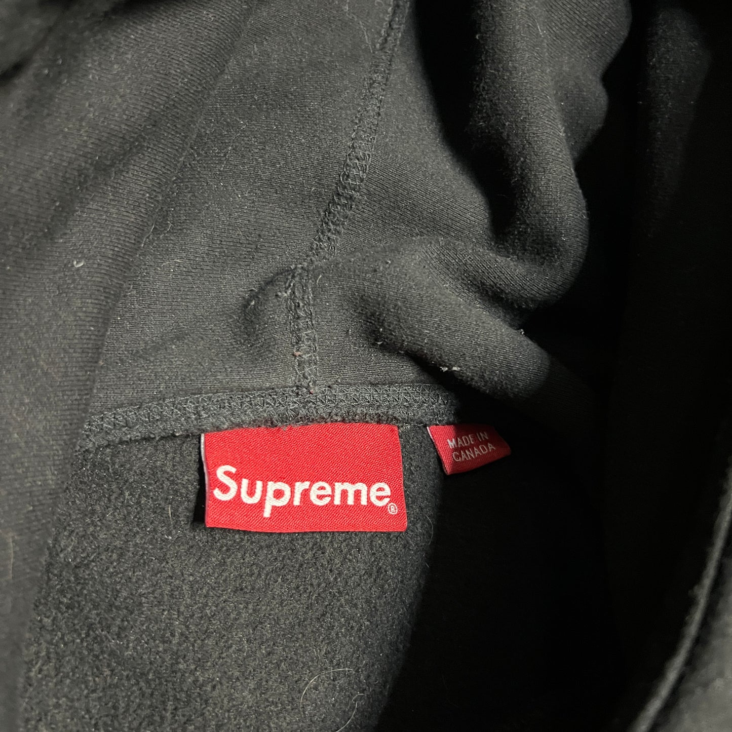 Supreme Black Bandana Box Logo Hoodie Size XL USED x6409