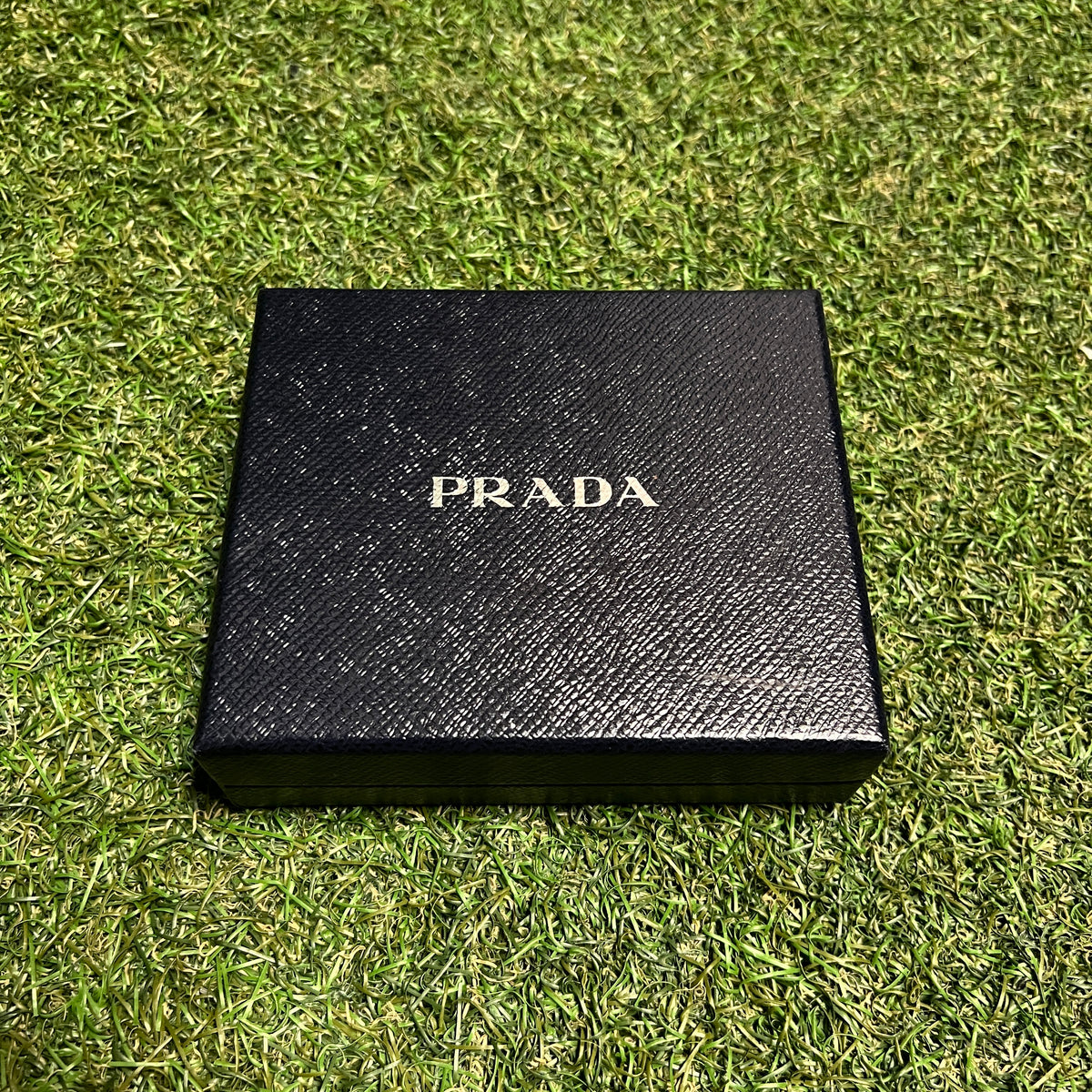 Prada Card Holder Clip On Pink Wallet USED x13988