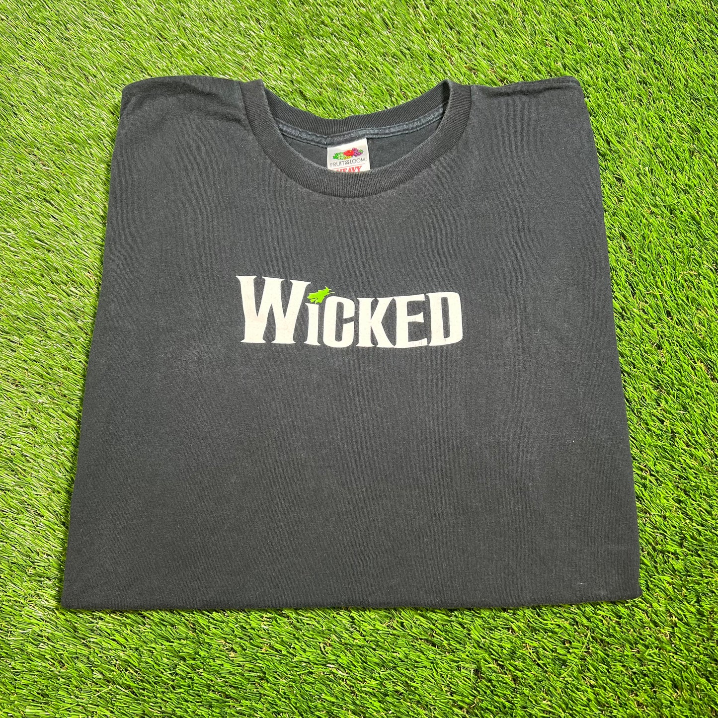 Y2K Wicked Promo Black Tee Size 2XL USED v16517
